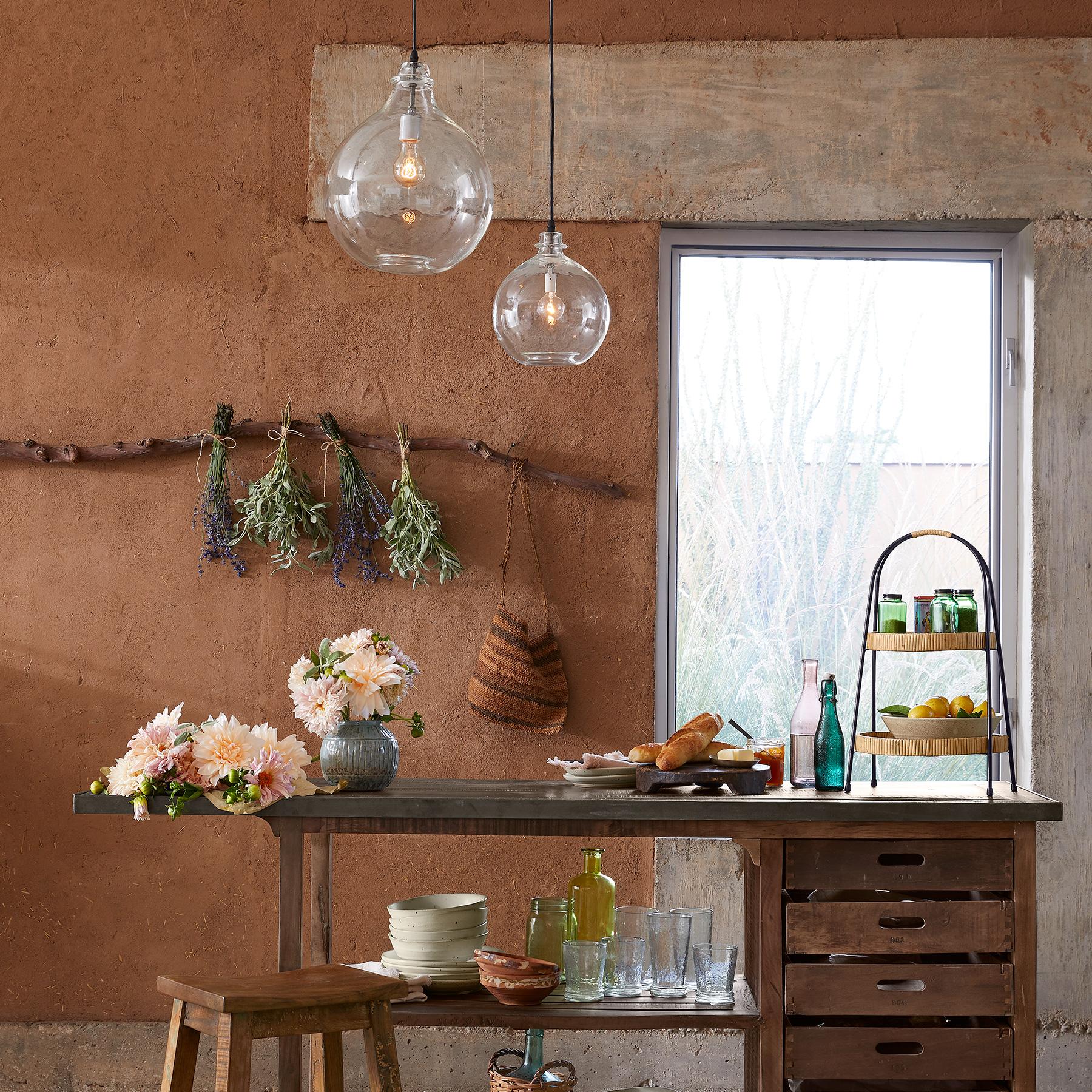 Salon Glass Demijohn Pendant Light