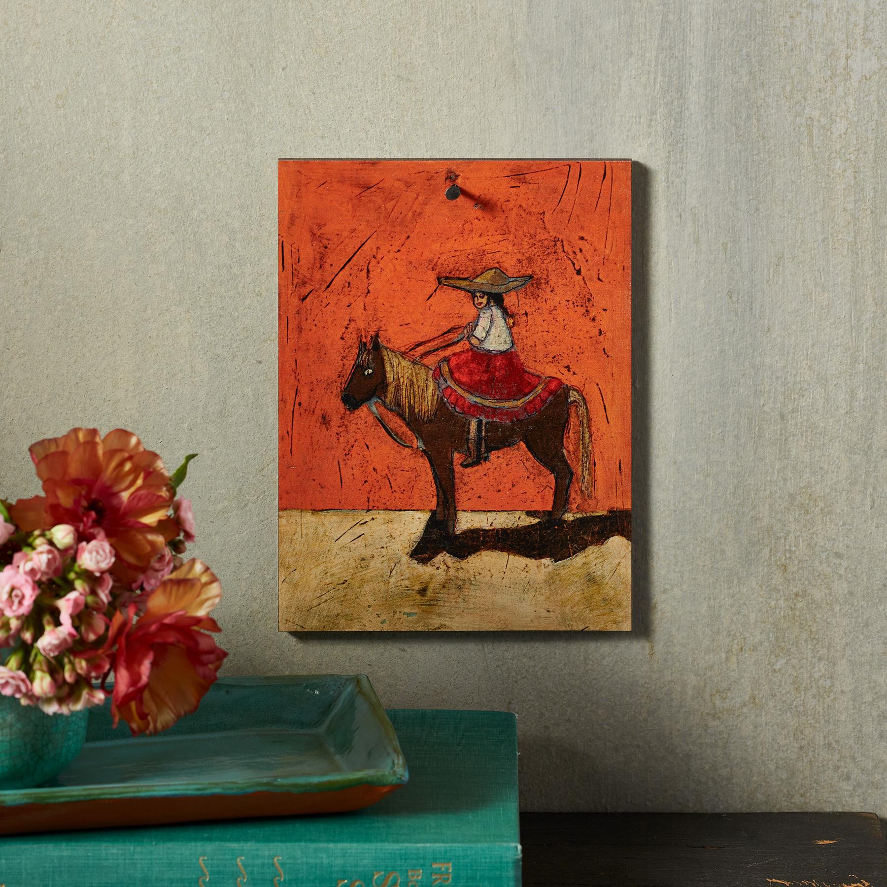 Chica Print On Wood