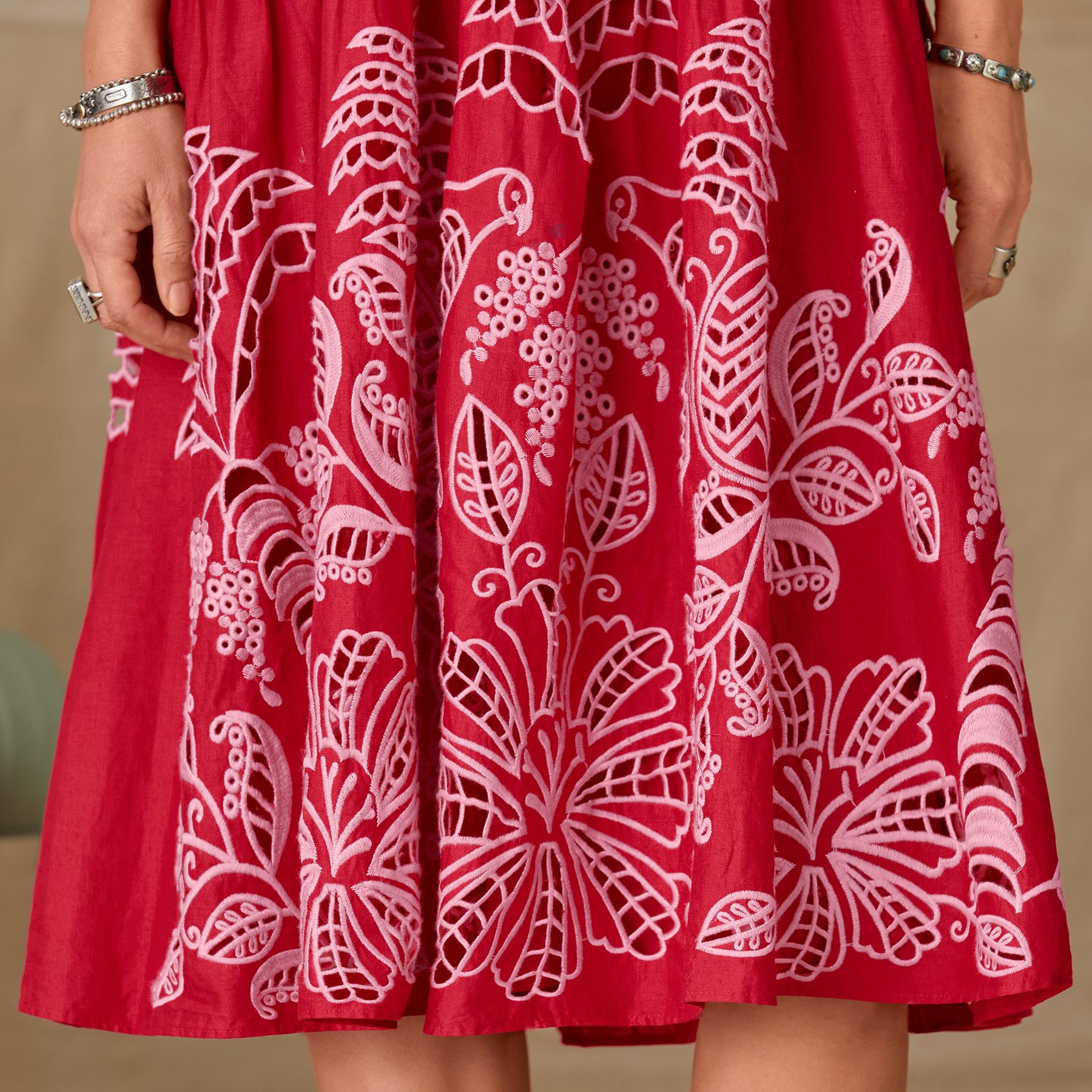 Palm Tree Richelieu Dress