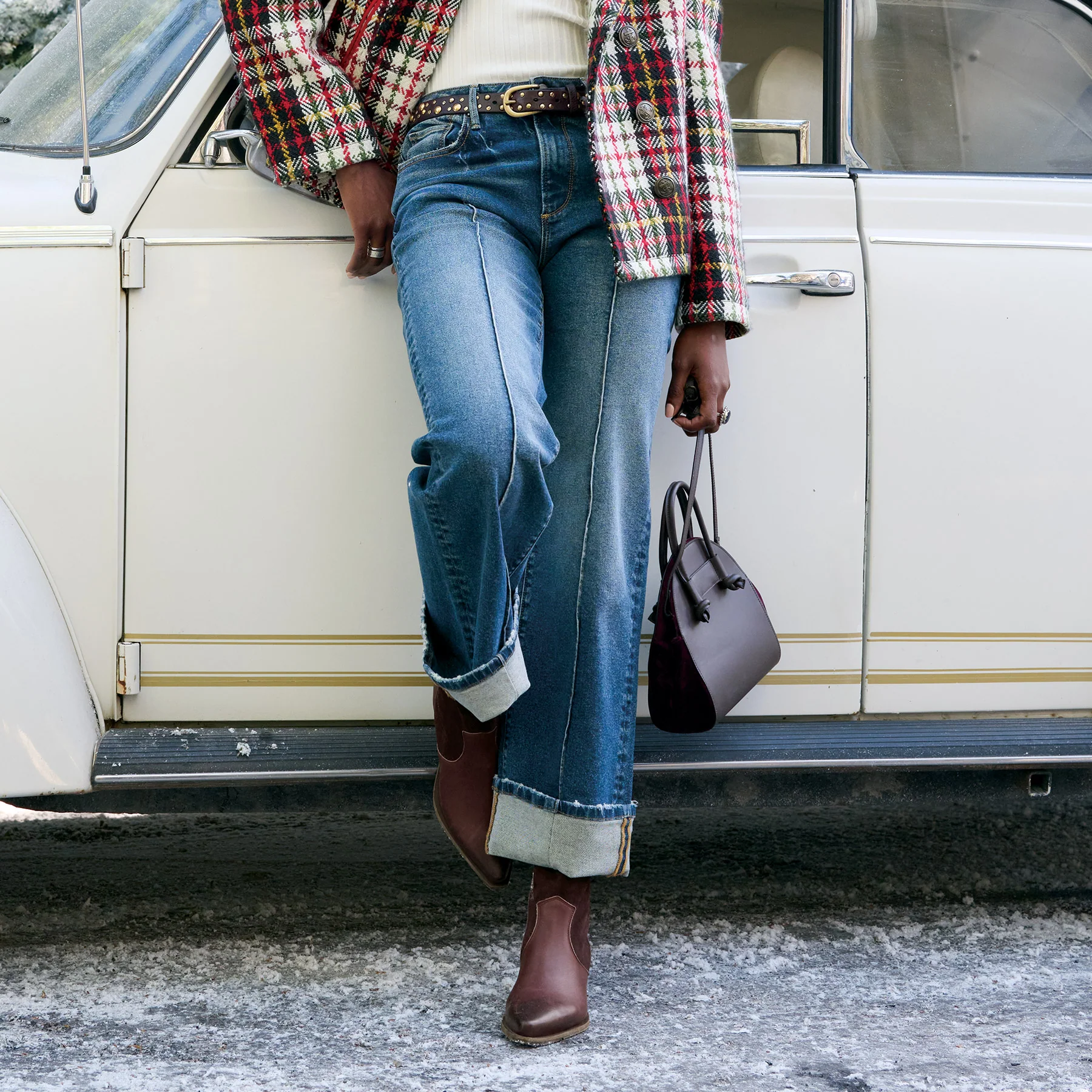 Stacy Vintage Pintuck Jeans