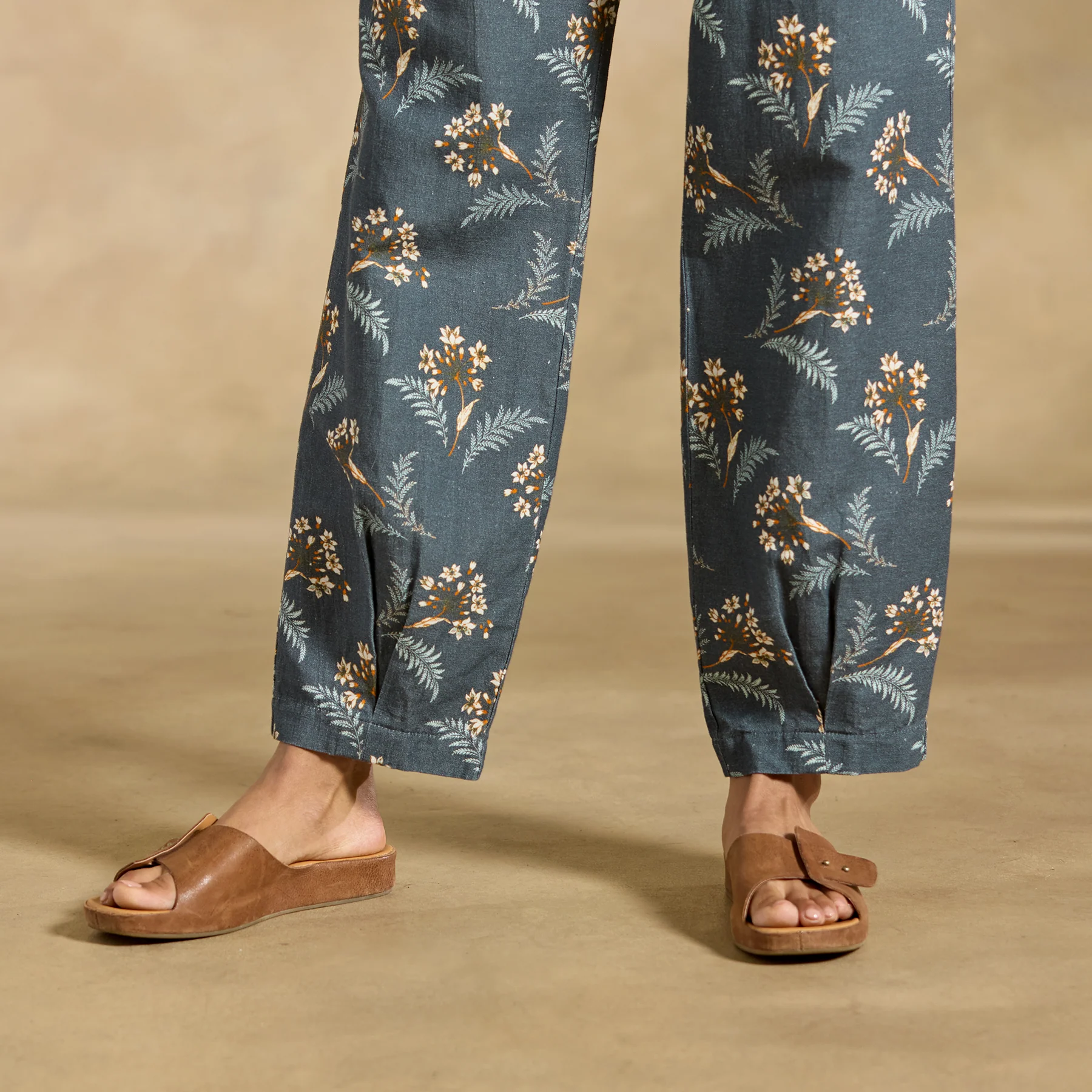 Benicia Pleated Pants, Petite