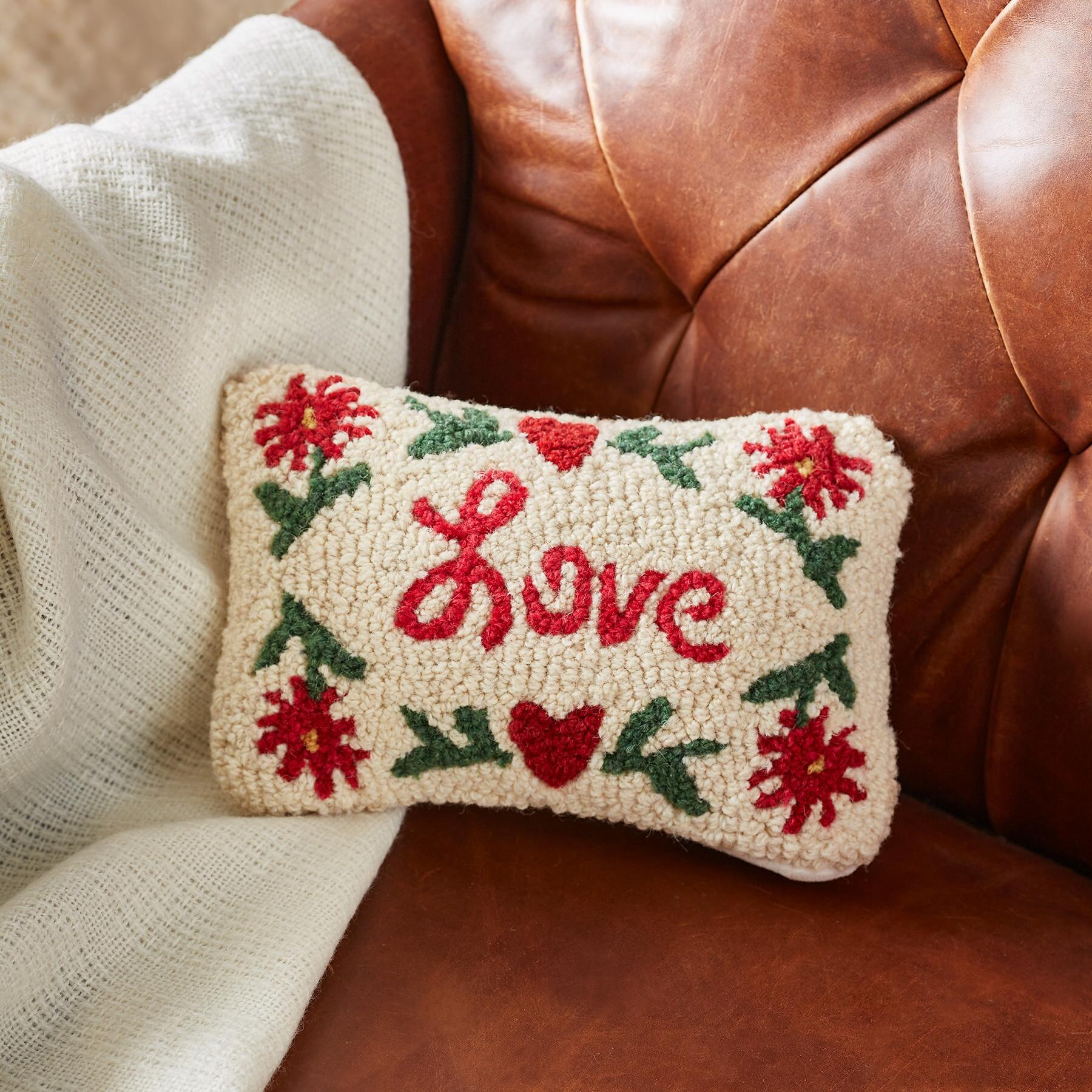 Love Flowers Mini Pillow