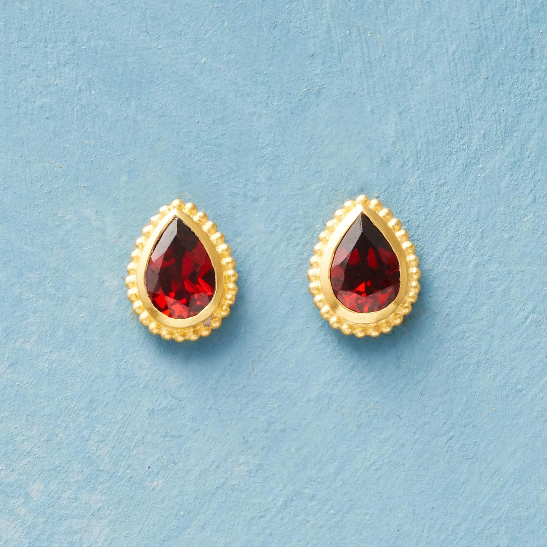 Teardrop Birthstone Earrings
