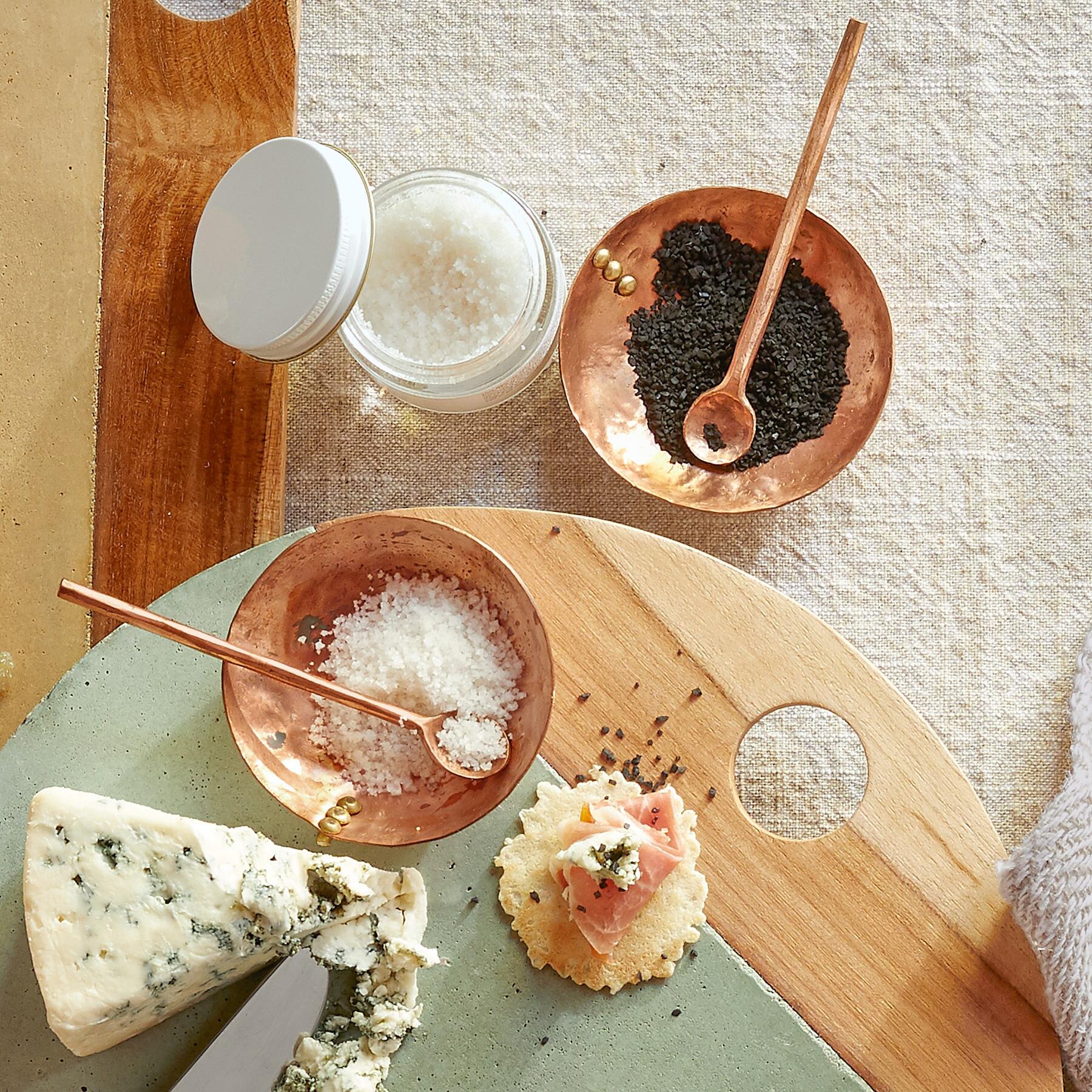 Copper Spice Dish And Spoon