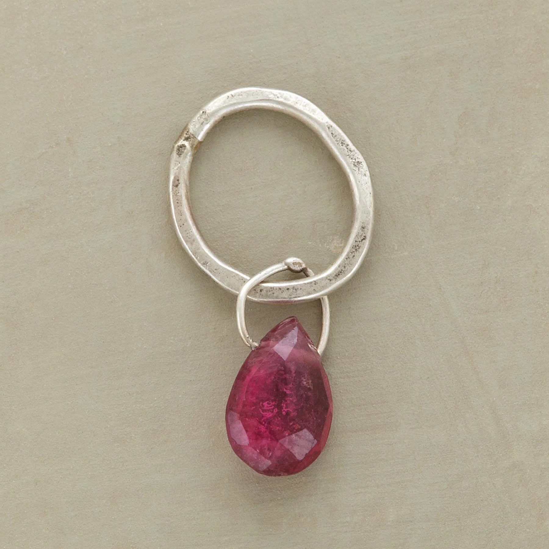 Faceted Birthstone Charms, Sterling Silver