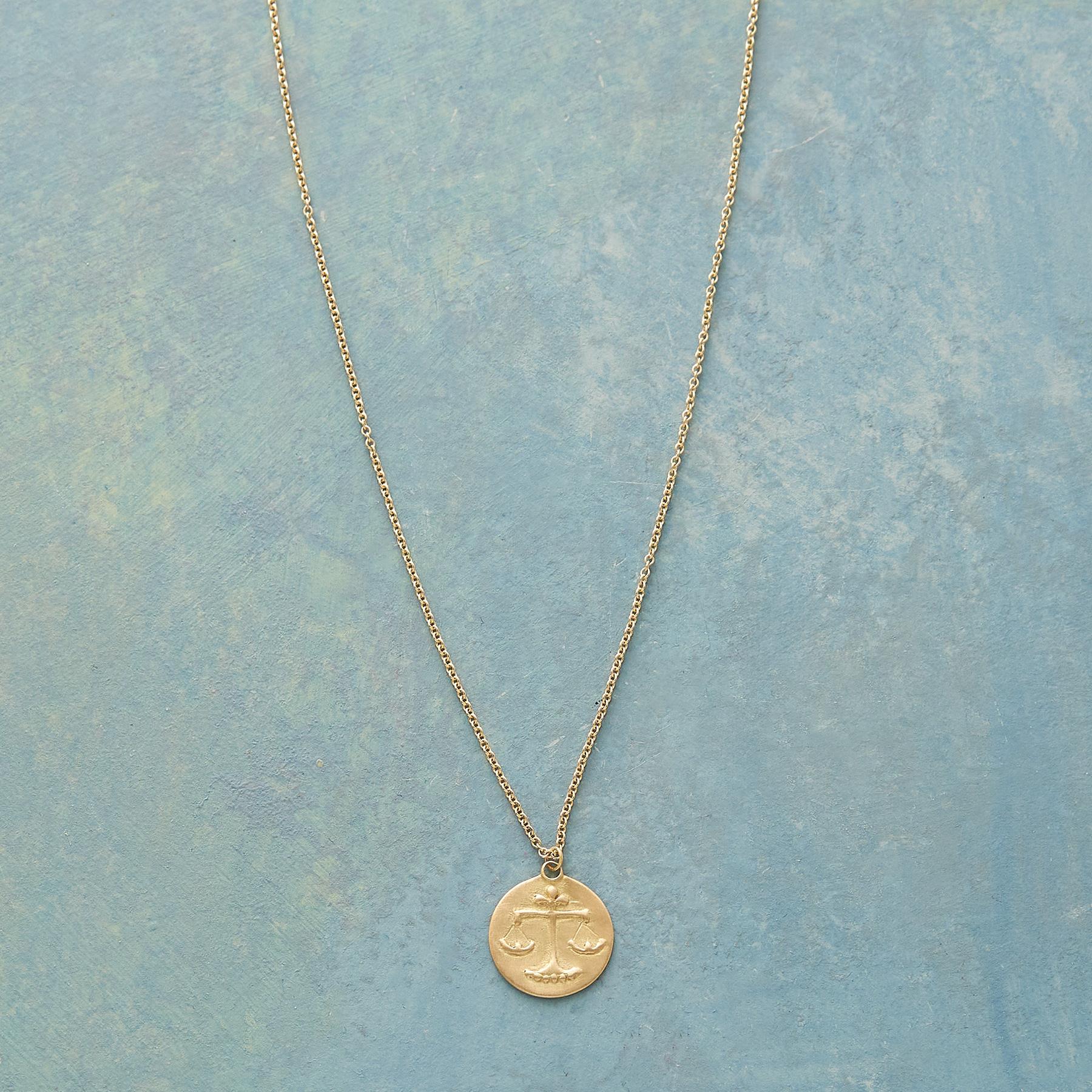 Bas Relief Zodiac Necklace