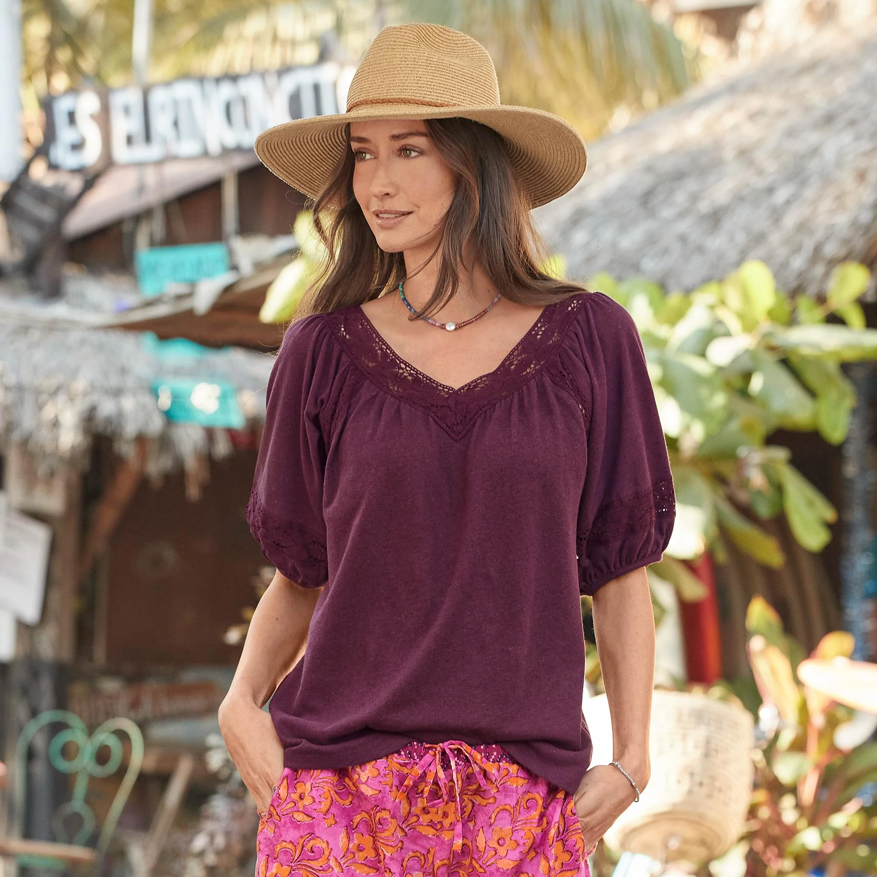 Lessie Linen Top