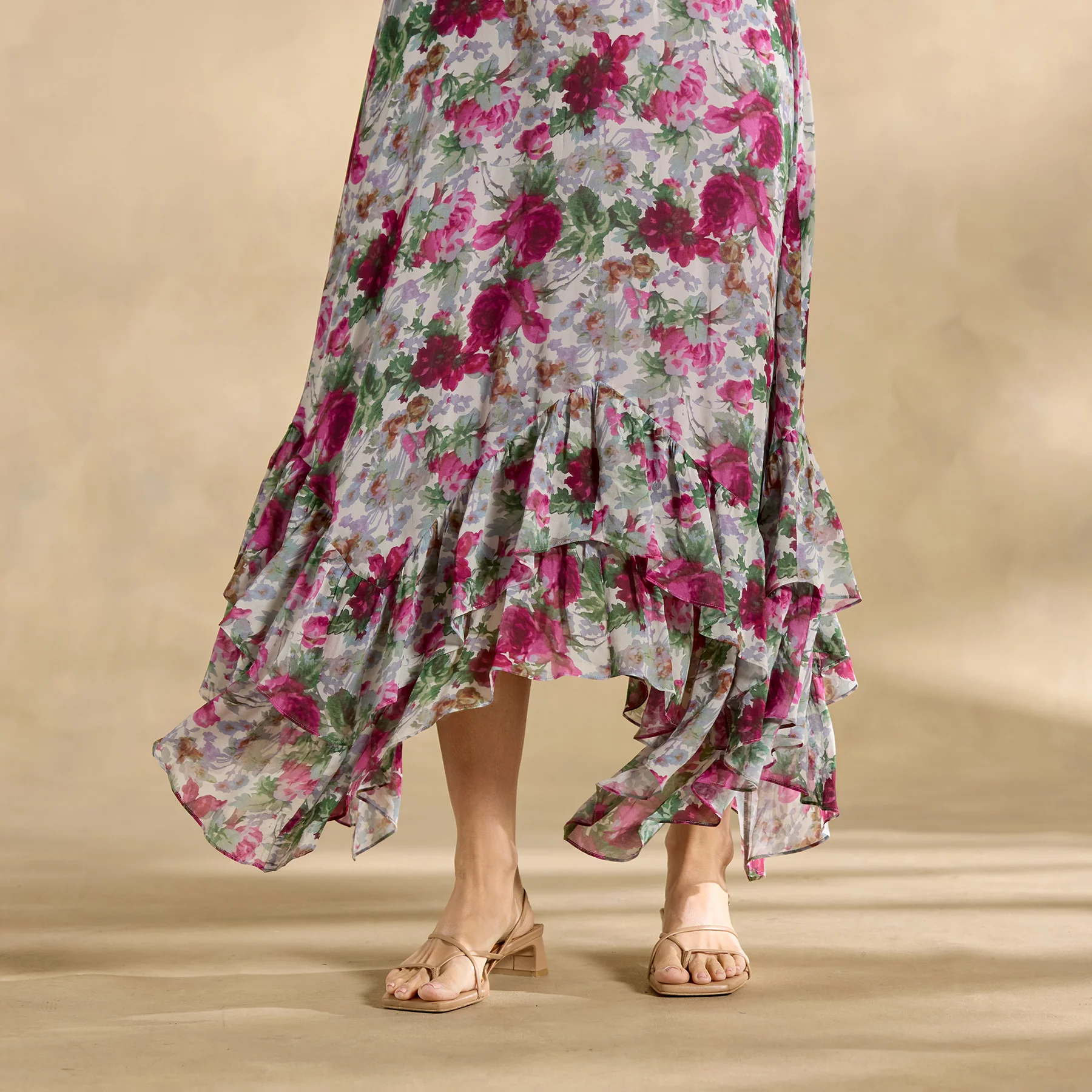 Champs de Fleur Printed Dress, Petite