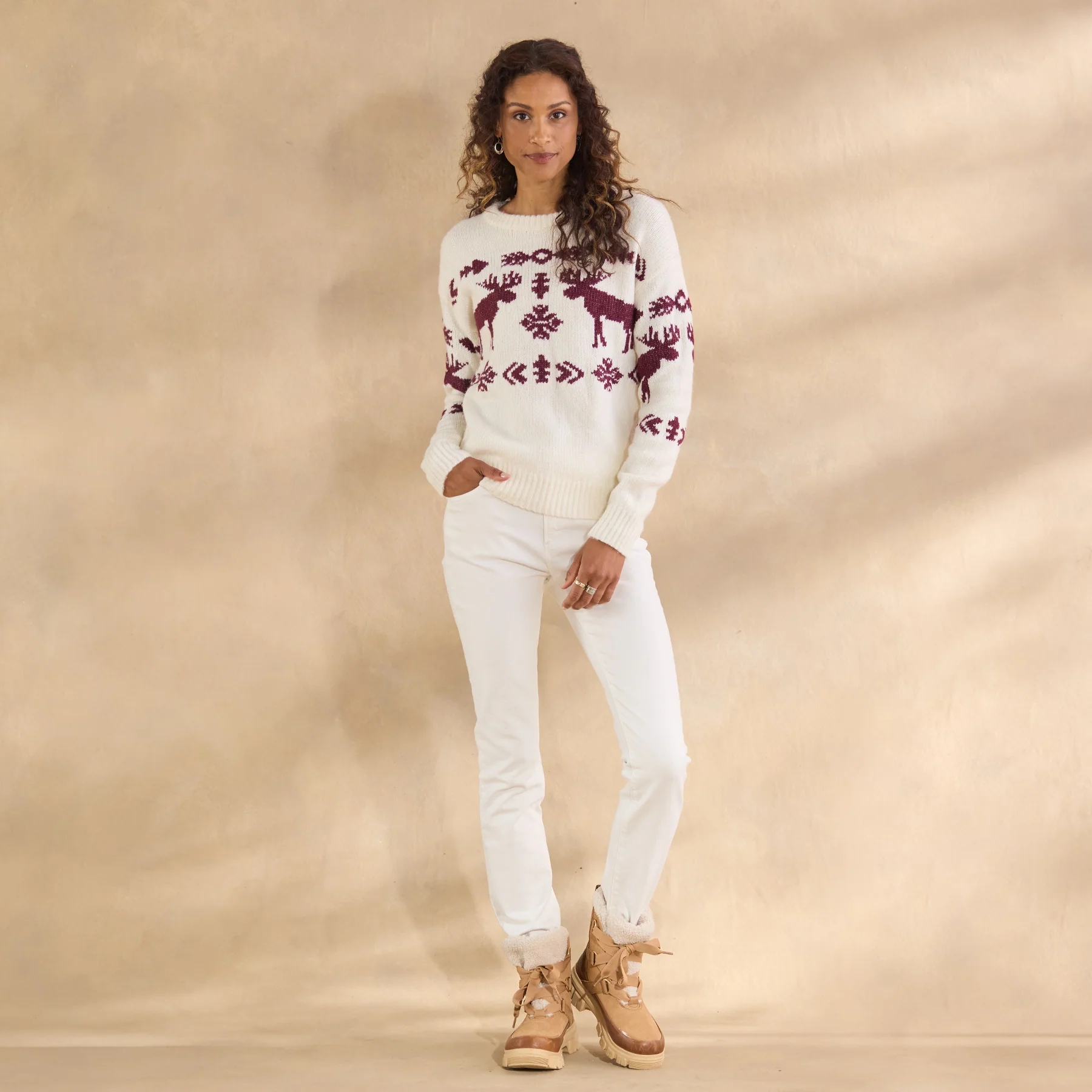 Spirited Moose Sweater