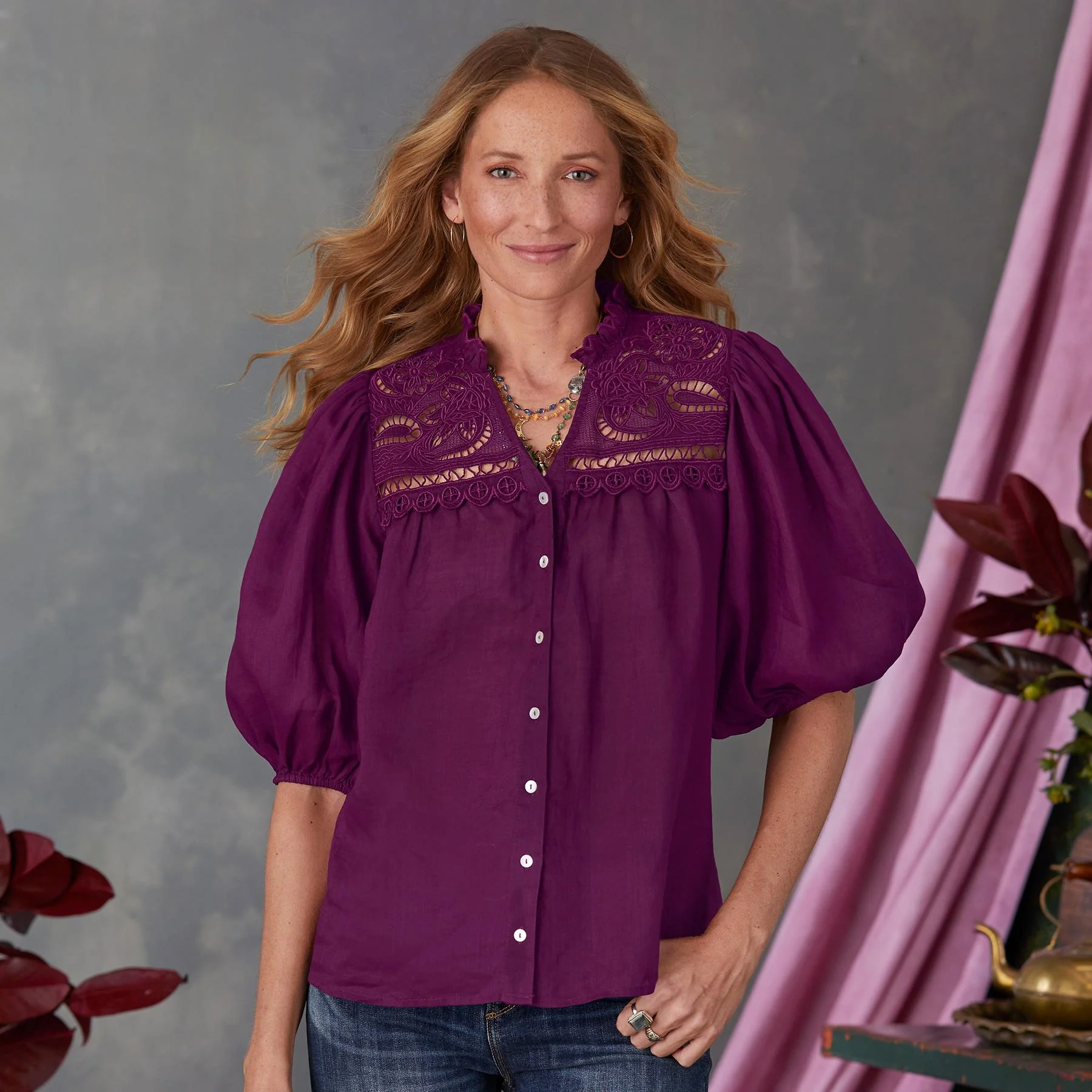 Dianna Lace Top, Petite