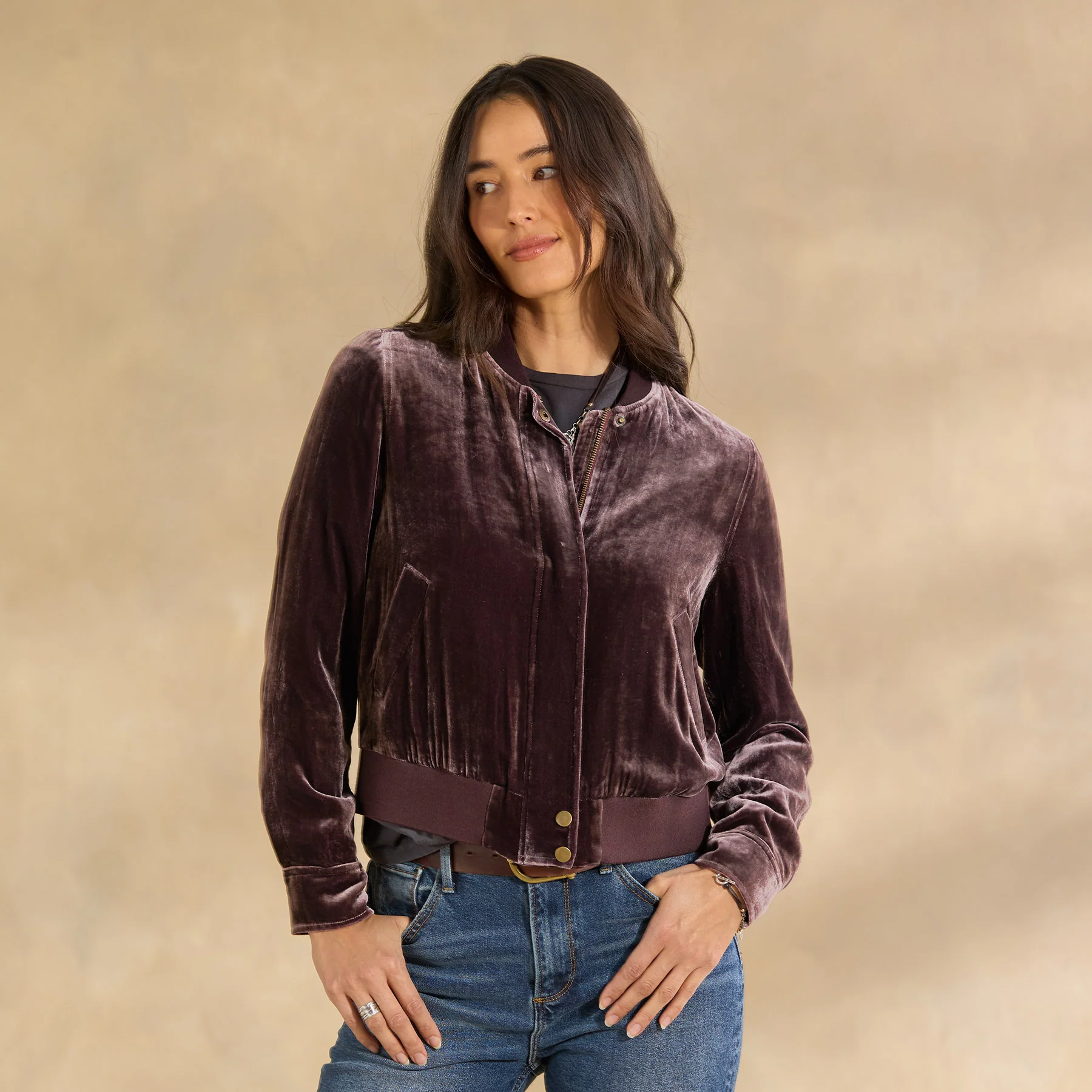 Carina Velvet Bomber