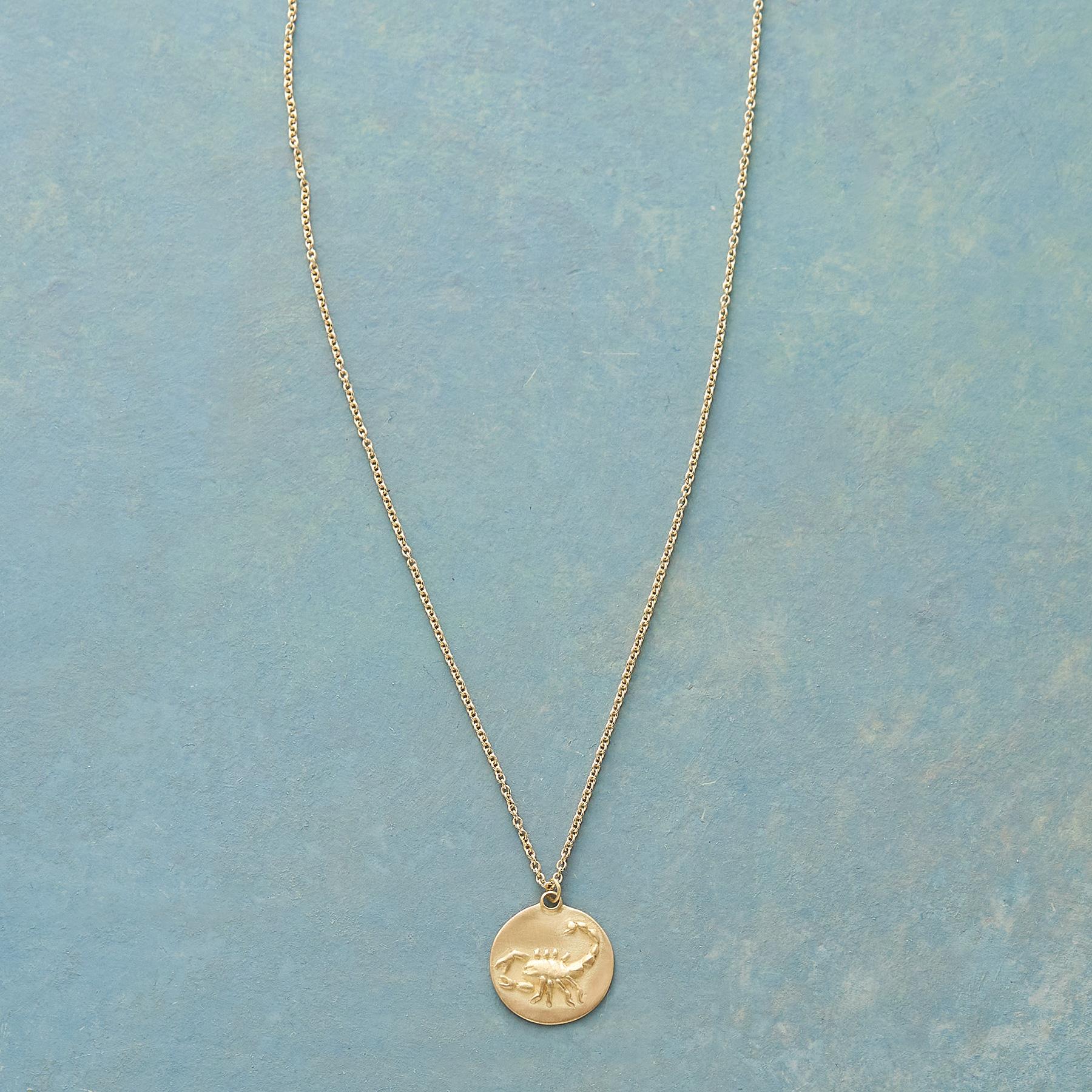 Bas Relief Zodiac Necklace