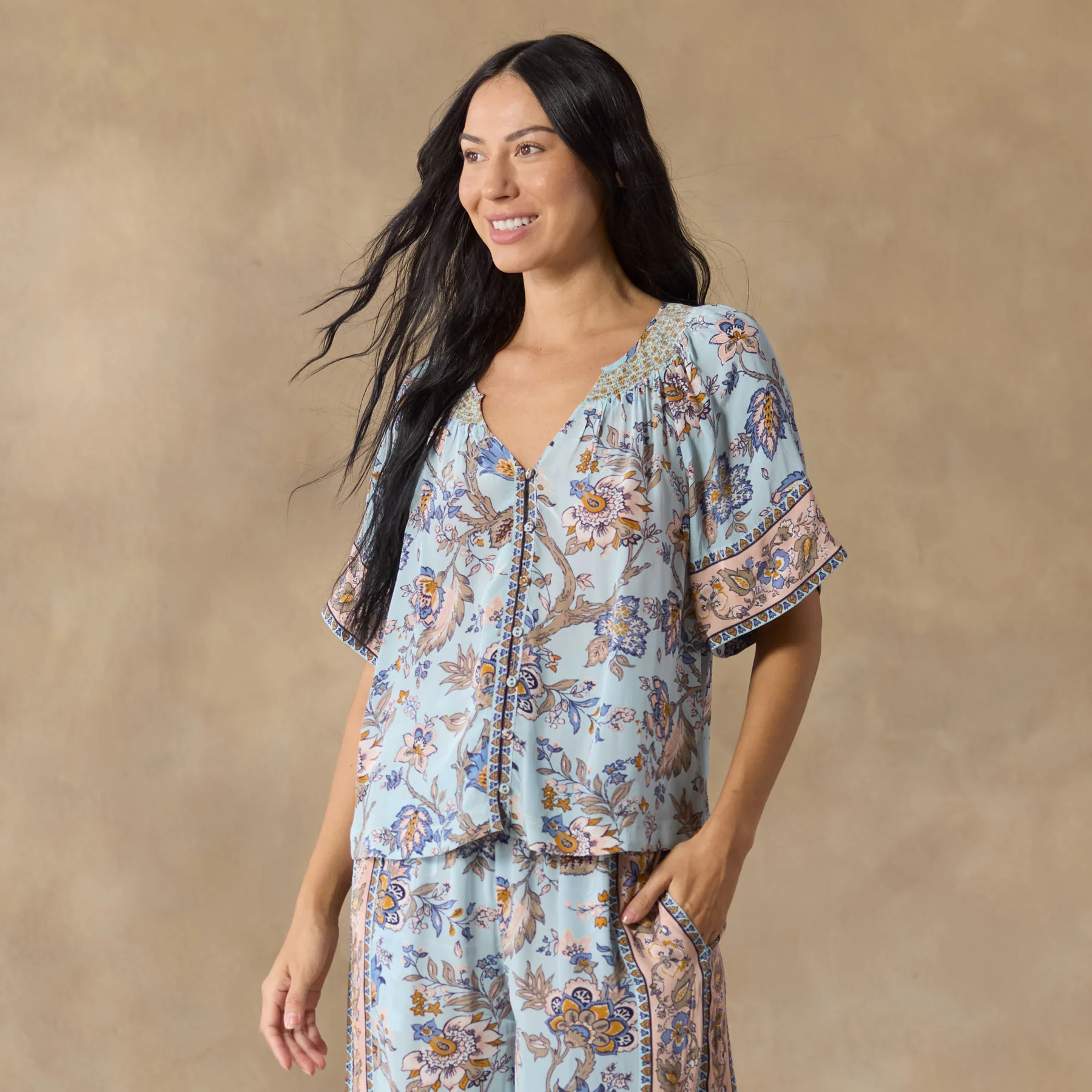Blossom And Beauty Pajama Top
