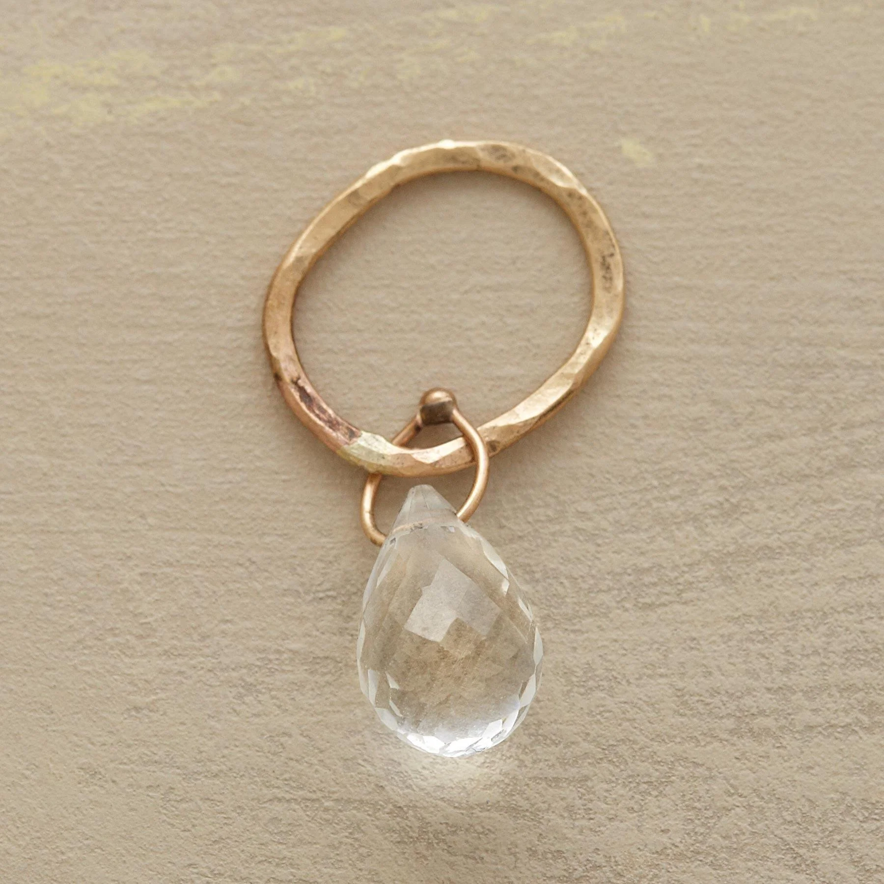 Faceted Birthstone Charms, Gold