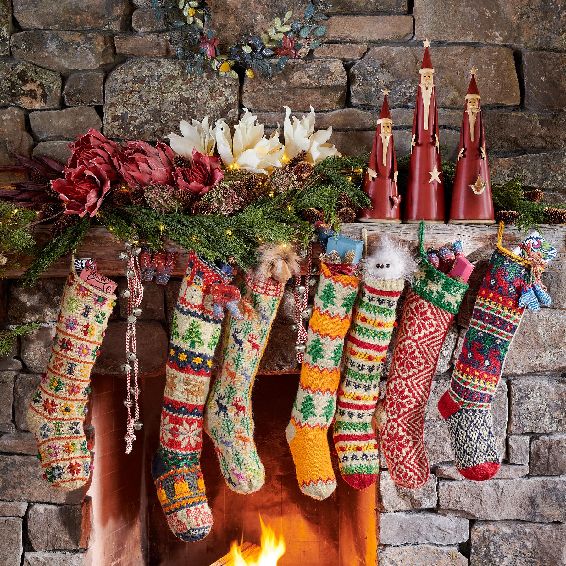 Heirloom Cheery Stripes Stocking