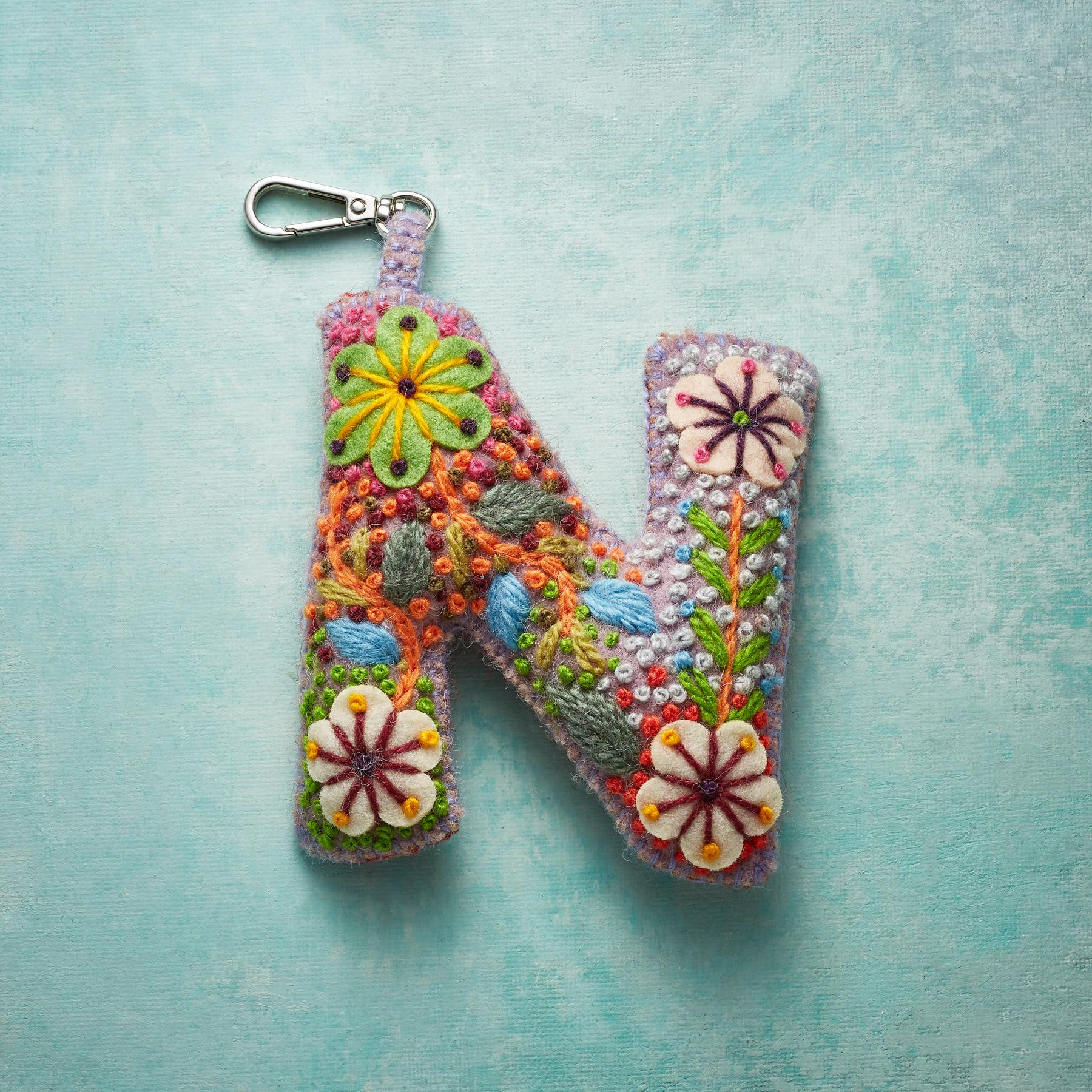 Fleur De Felt Initial Clip