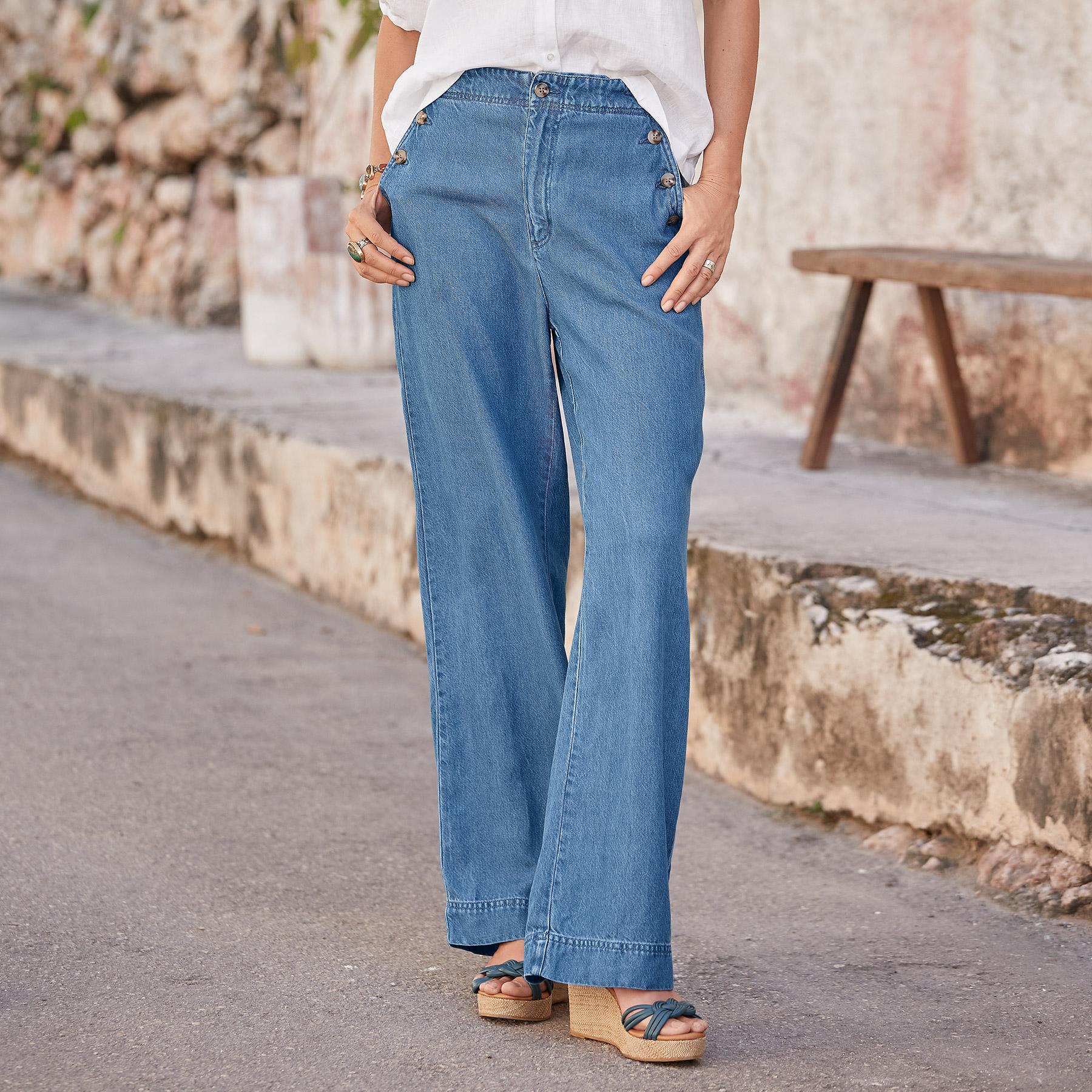 Oaklee Denim Pants, Petite