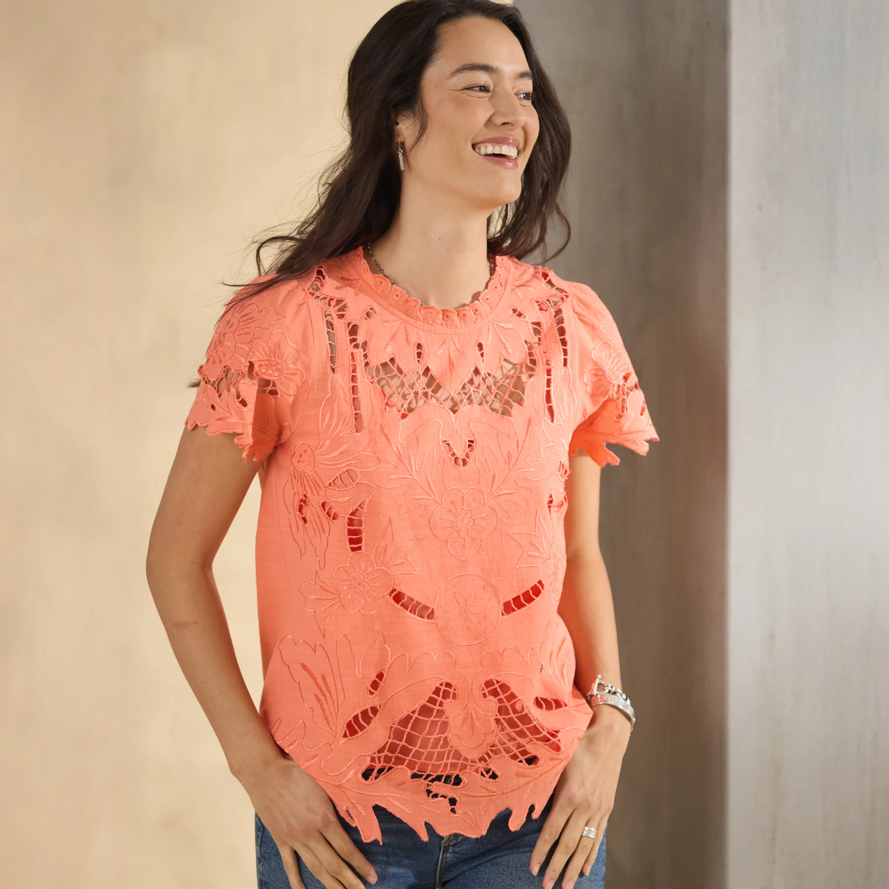 Ayre Lace Top, Petite