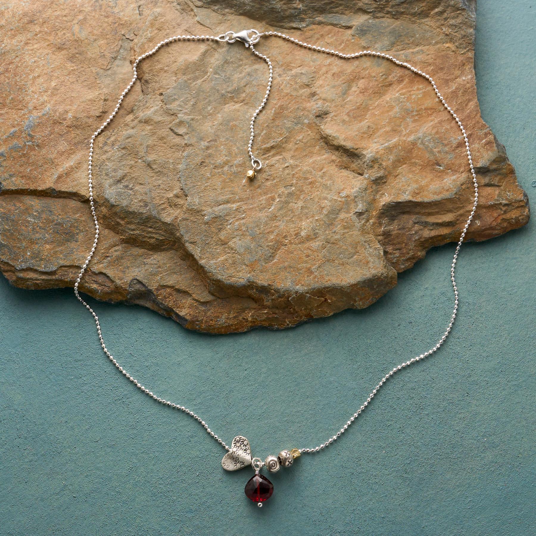Heart Birthstone Necklace