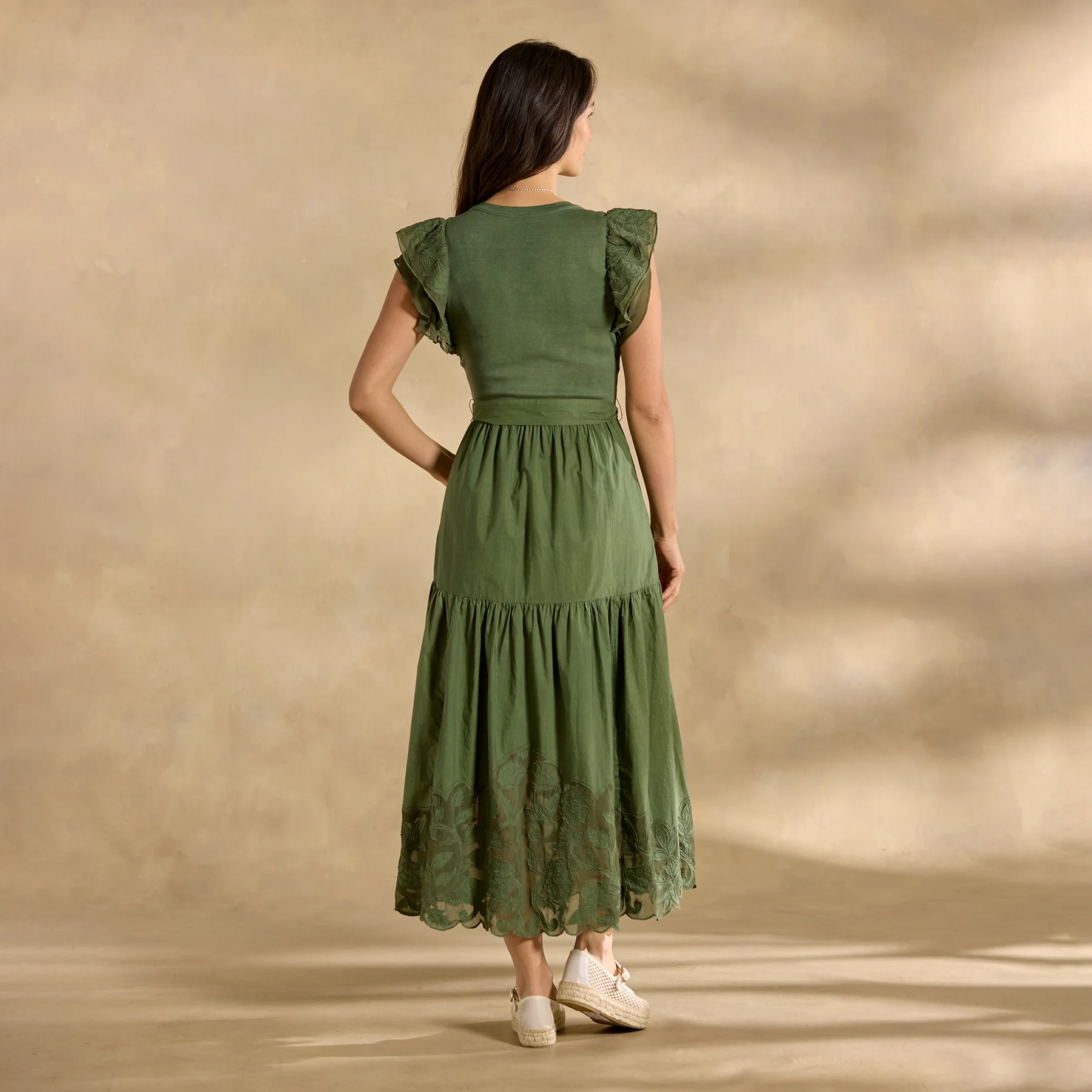 Madera Mixed-Media Dress, Petite