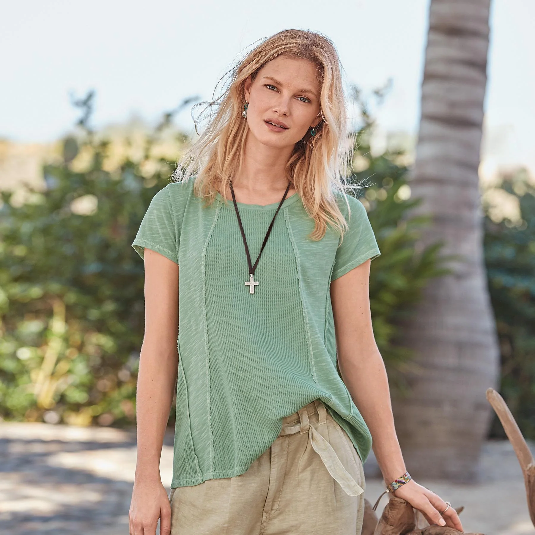Mixing Knits Tee