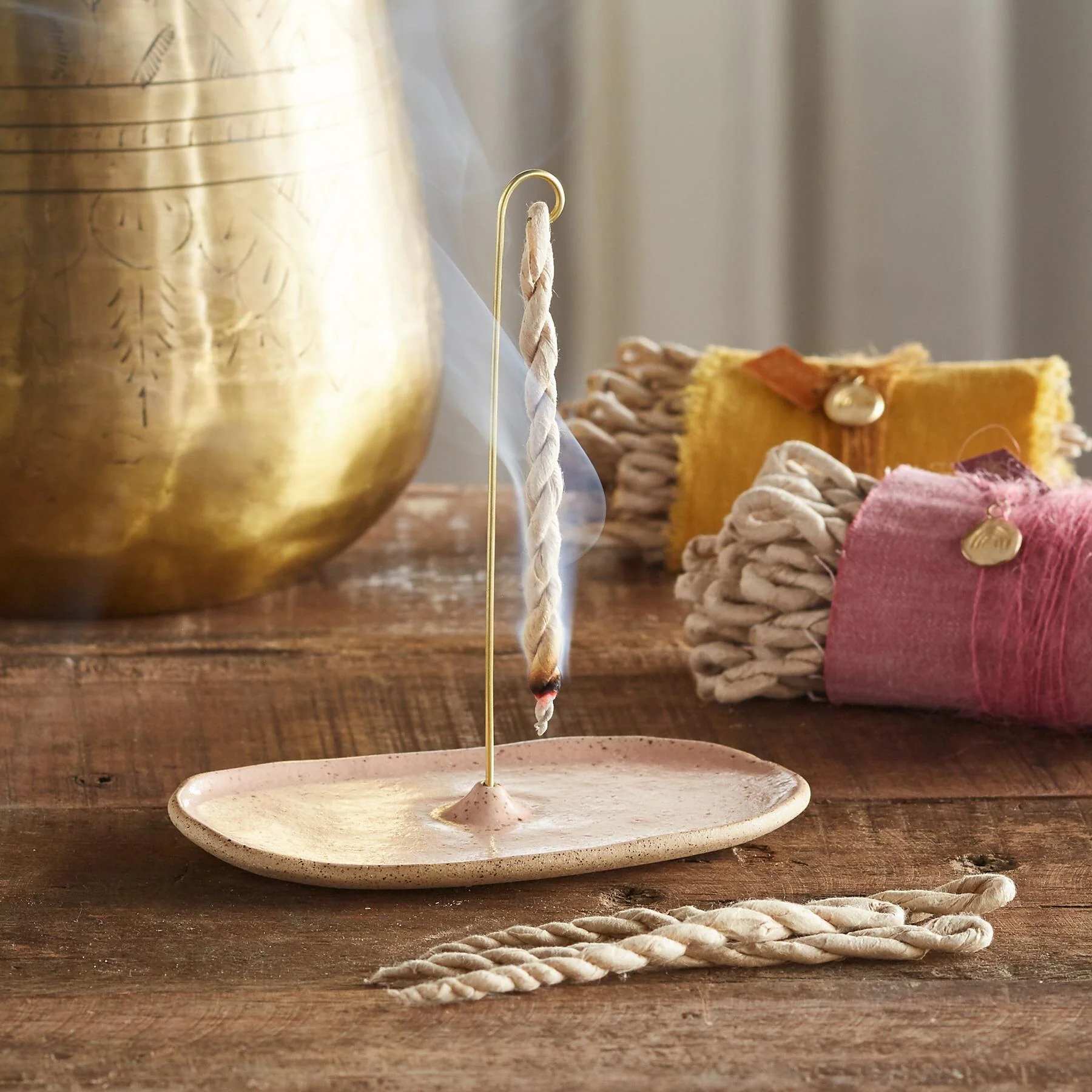 Stoneware Incense Holder