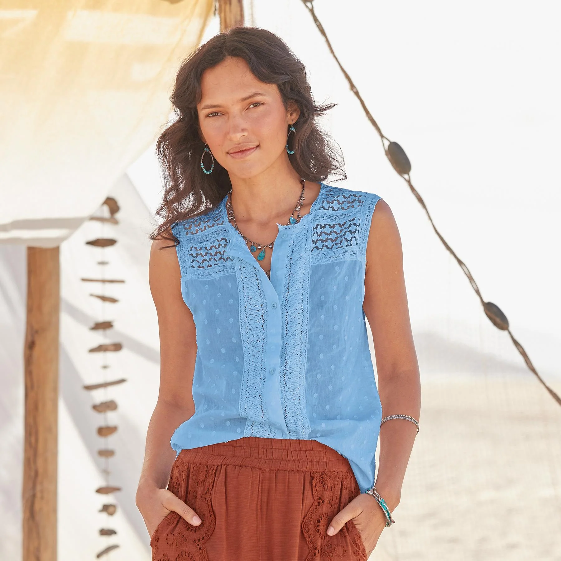 Paola Lace Shell
