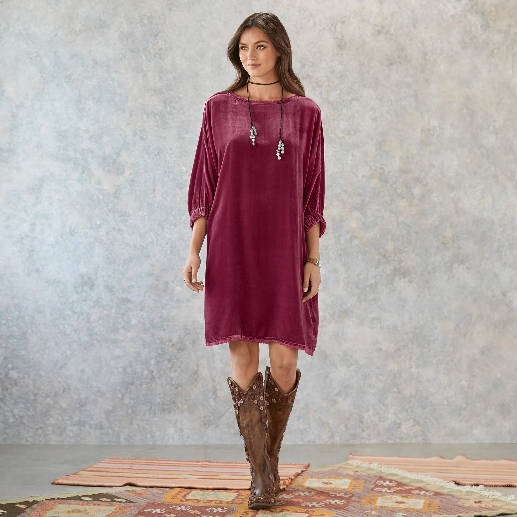 Midnight Velvet Dress