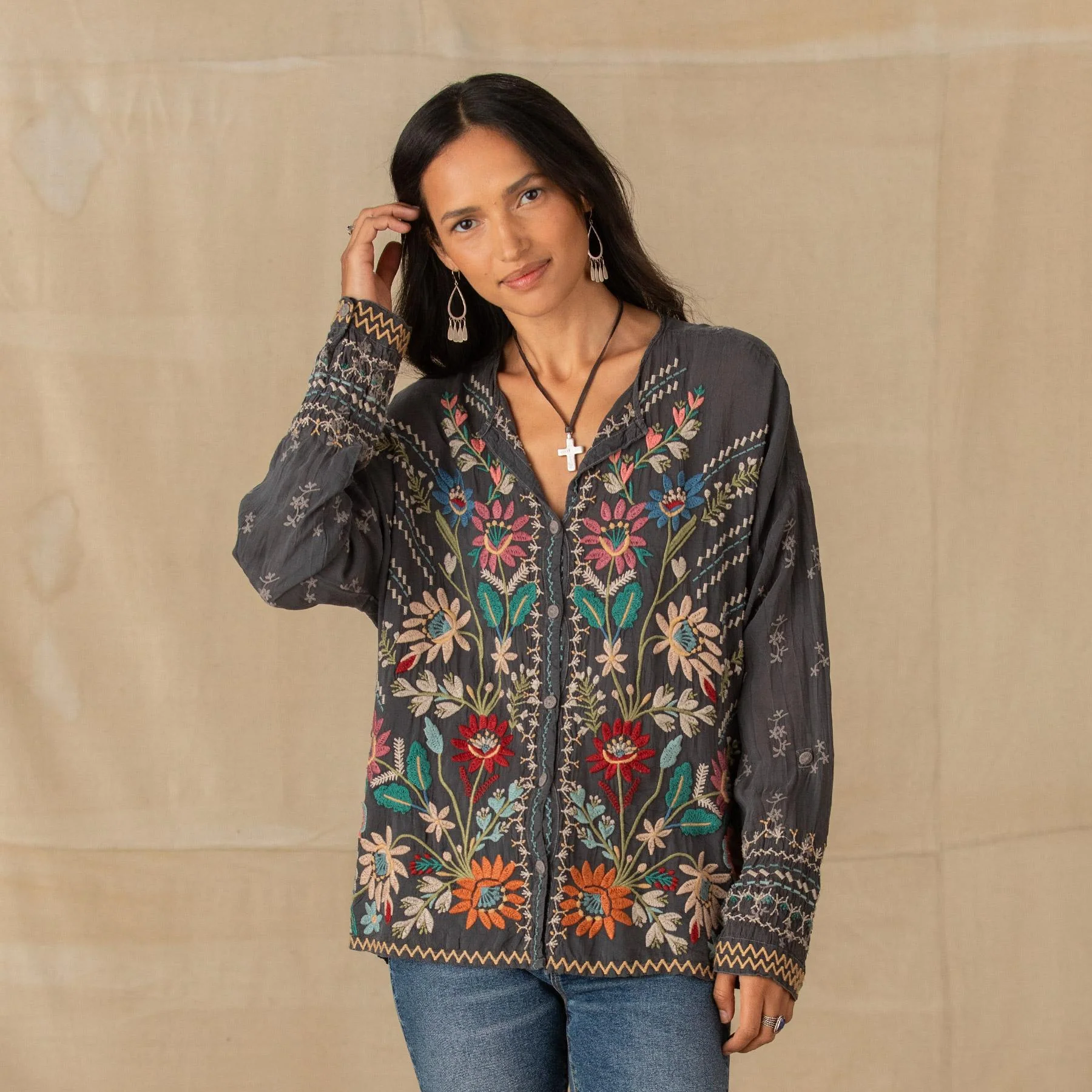 Cassia Button Down Blouse