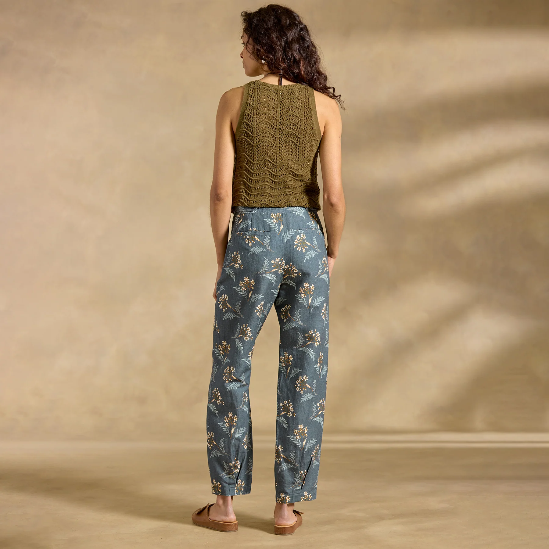 Benicia Pleated Pants, Petite