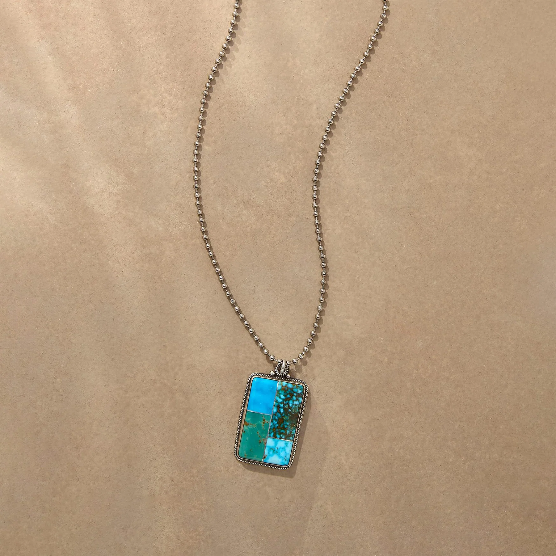Turquoise Collage Necklace
