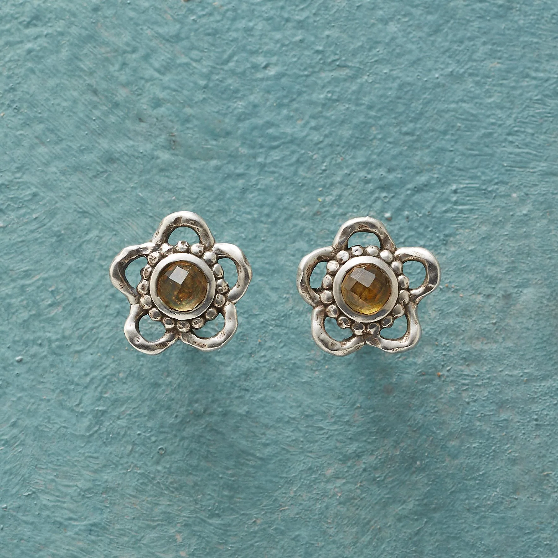 Birthstone Blossom Earrings