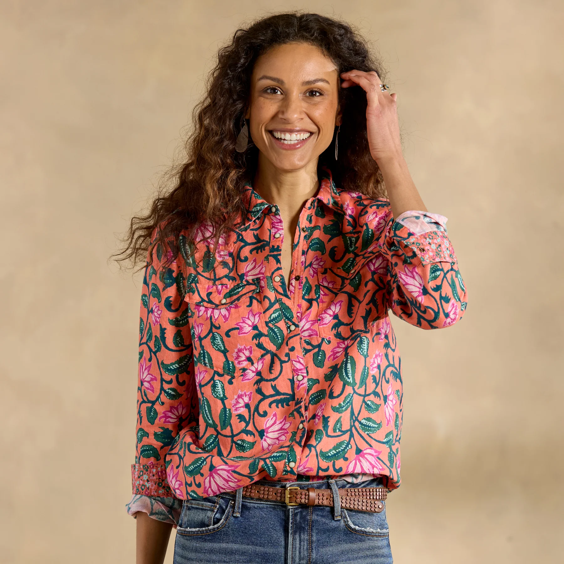 Willow Linen Floral Shirt