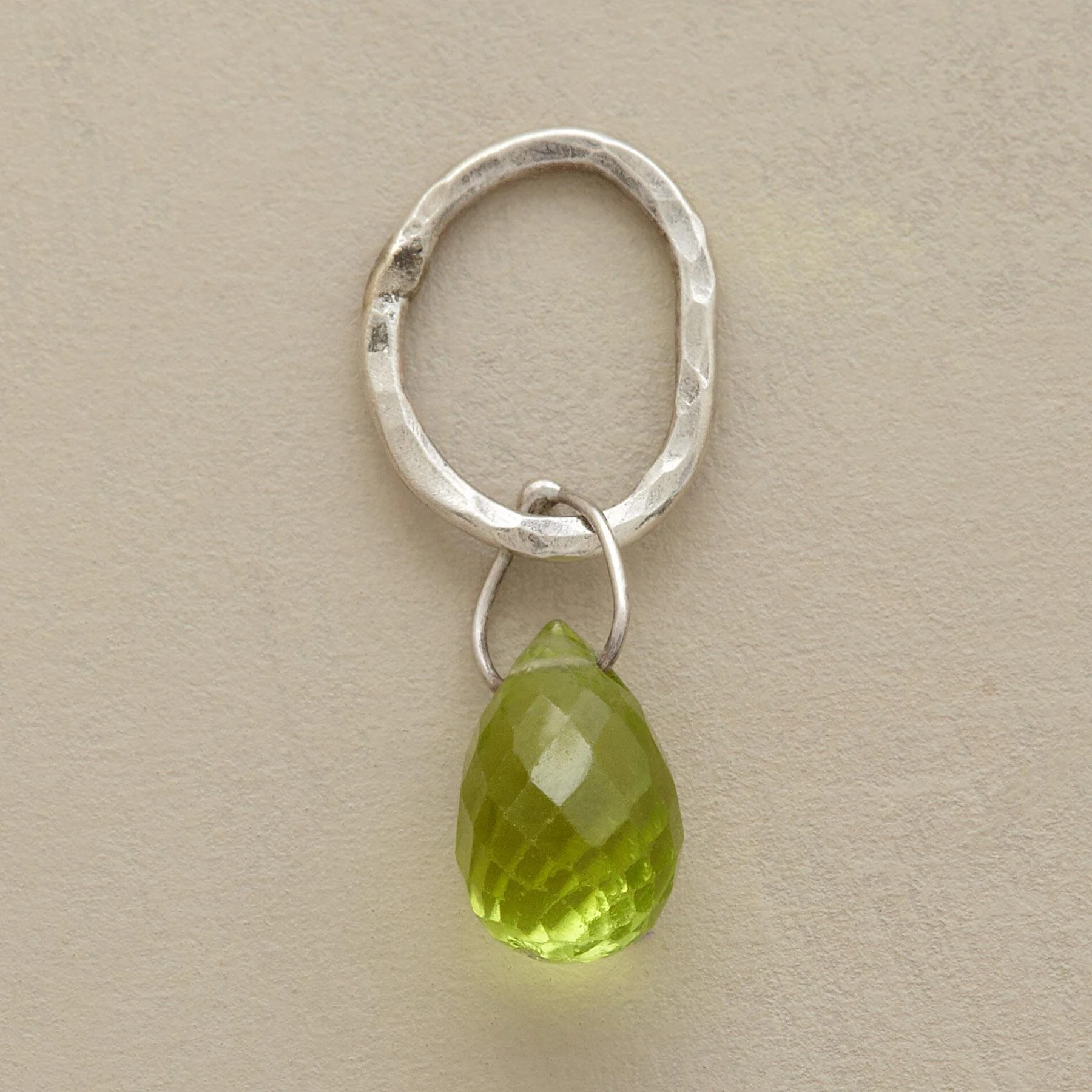 Faceted Birthstone Charms, Sterling Silver