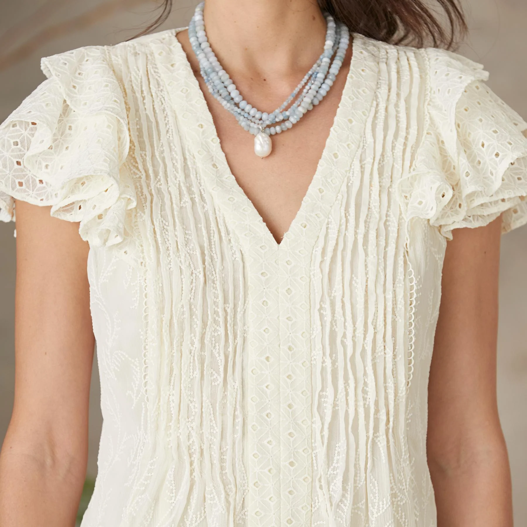 Lille Flutter Top, Petite