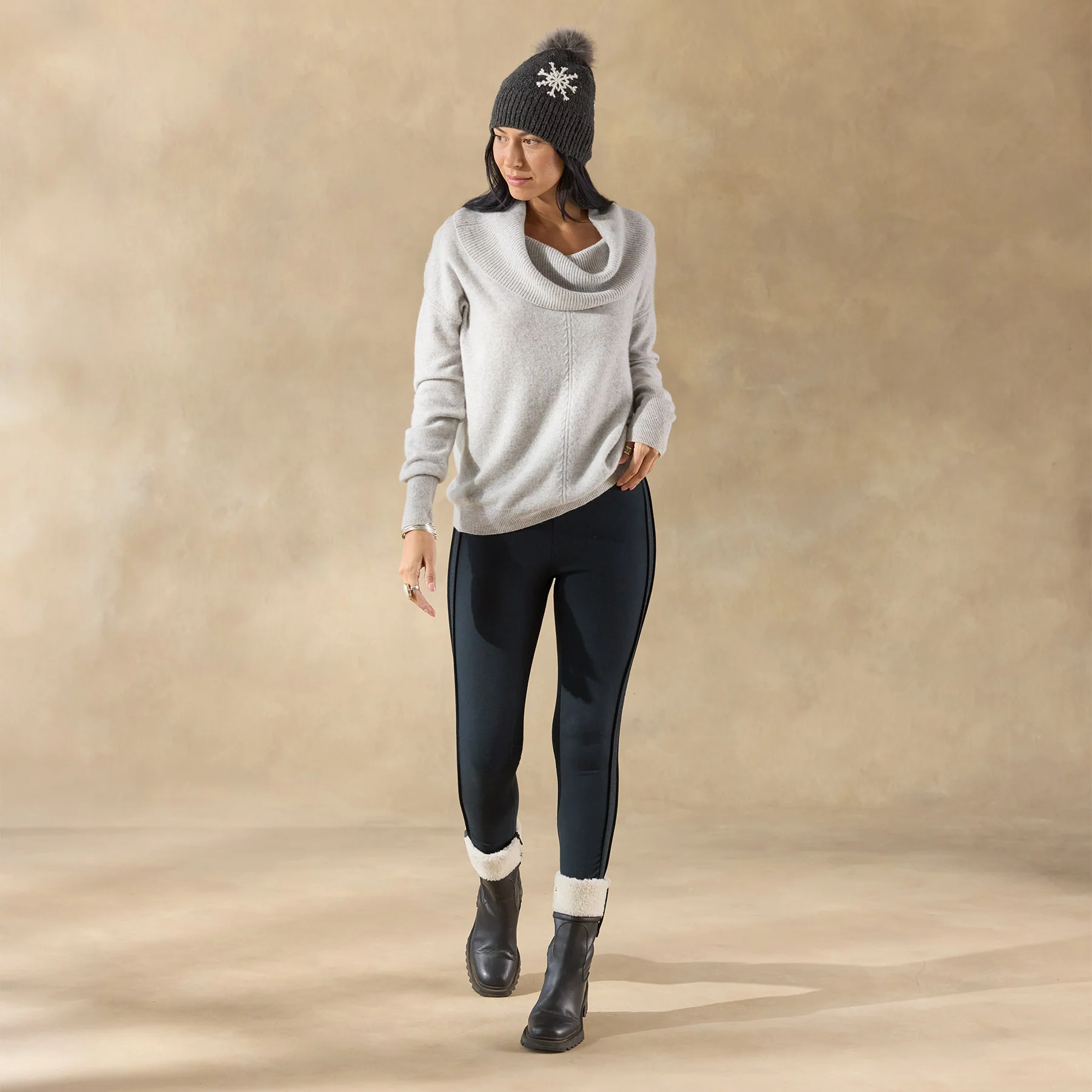 Giovanna Cashmere Cowlneck, Petite