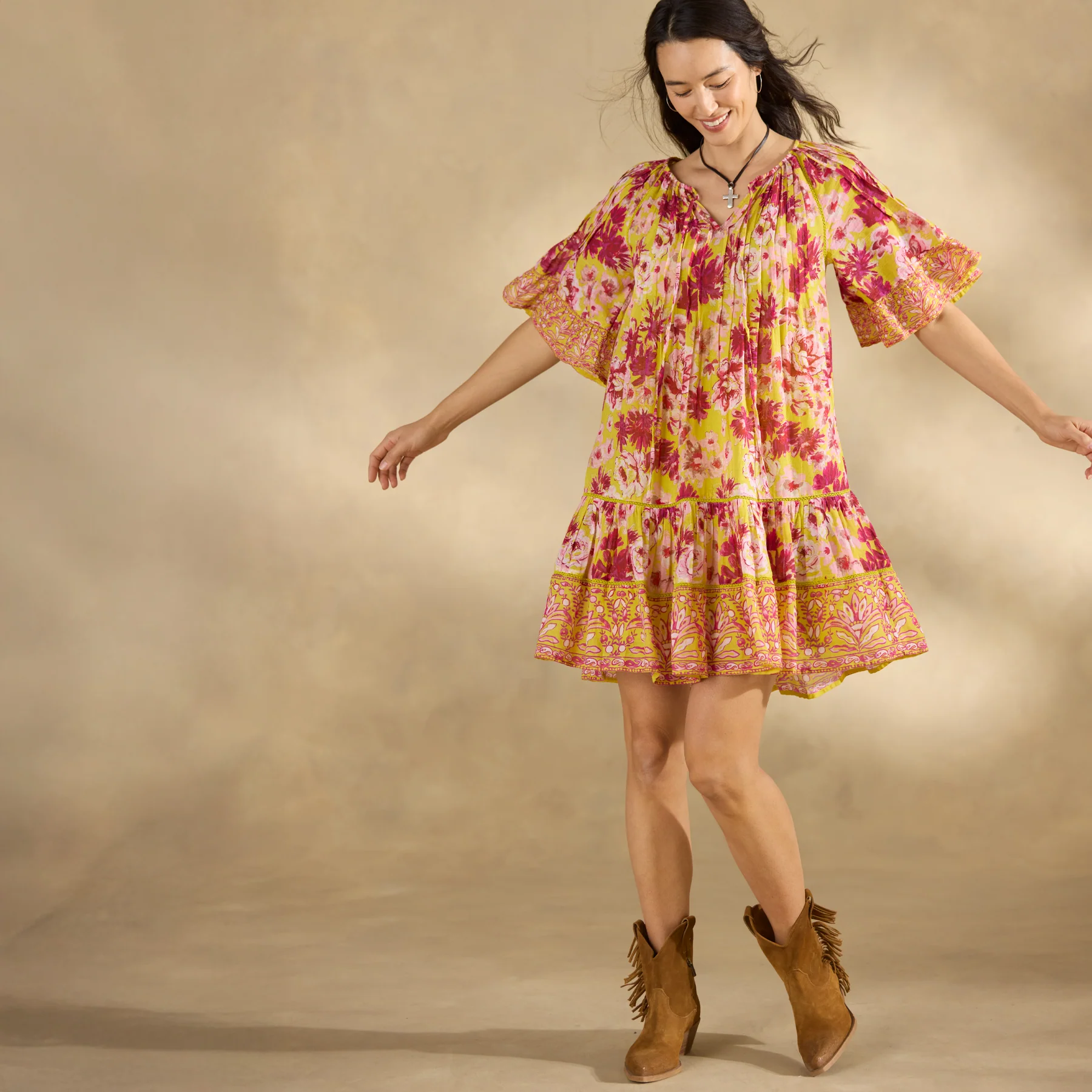 Aisha Printed Dress