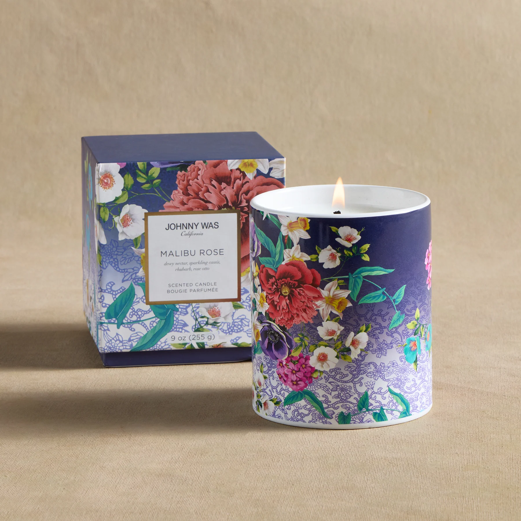 Scented Malibu Rose Candles