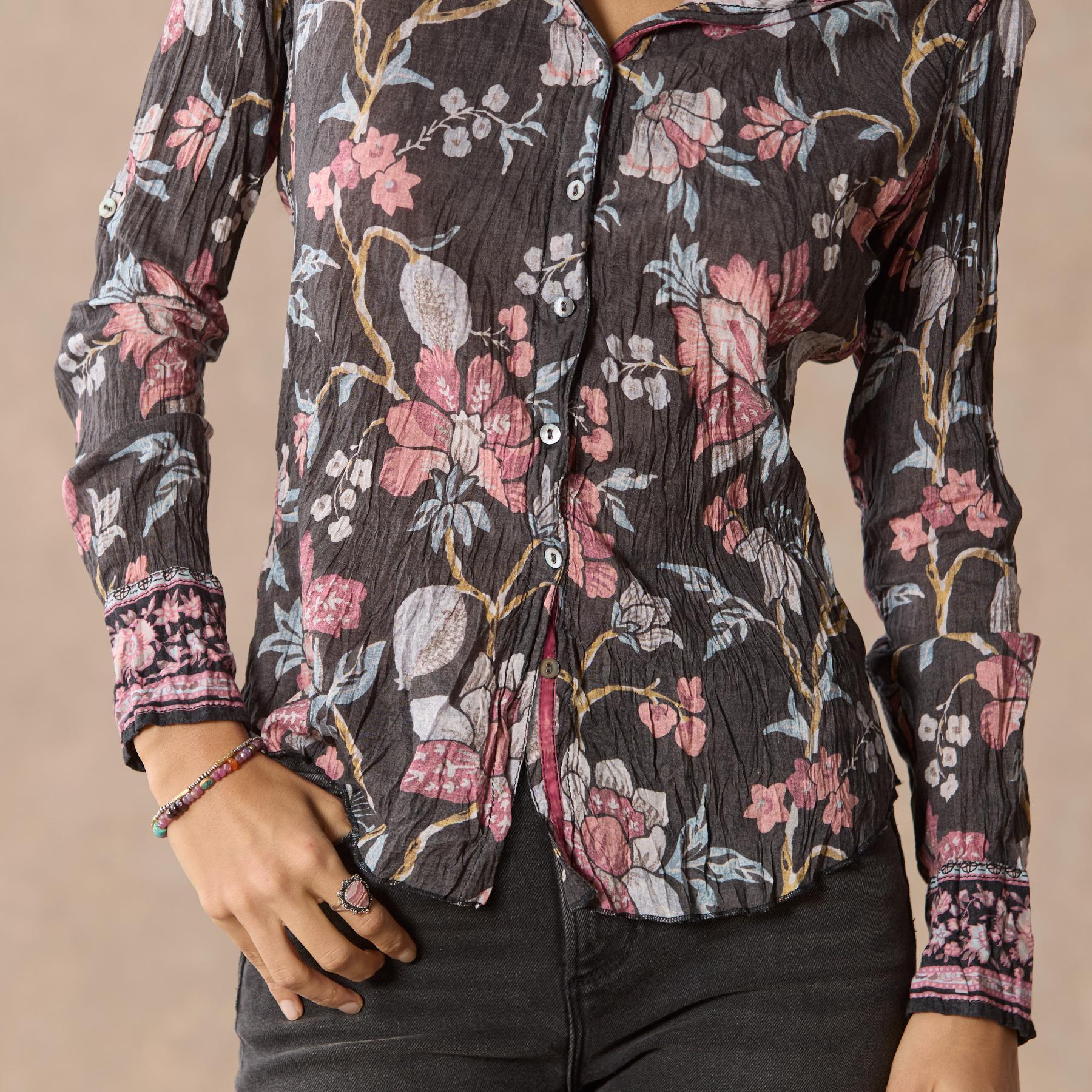 Valentina Blooms Shirt, Petite