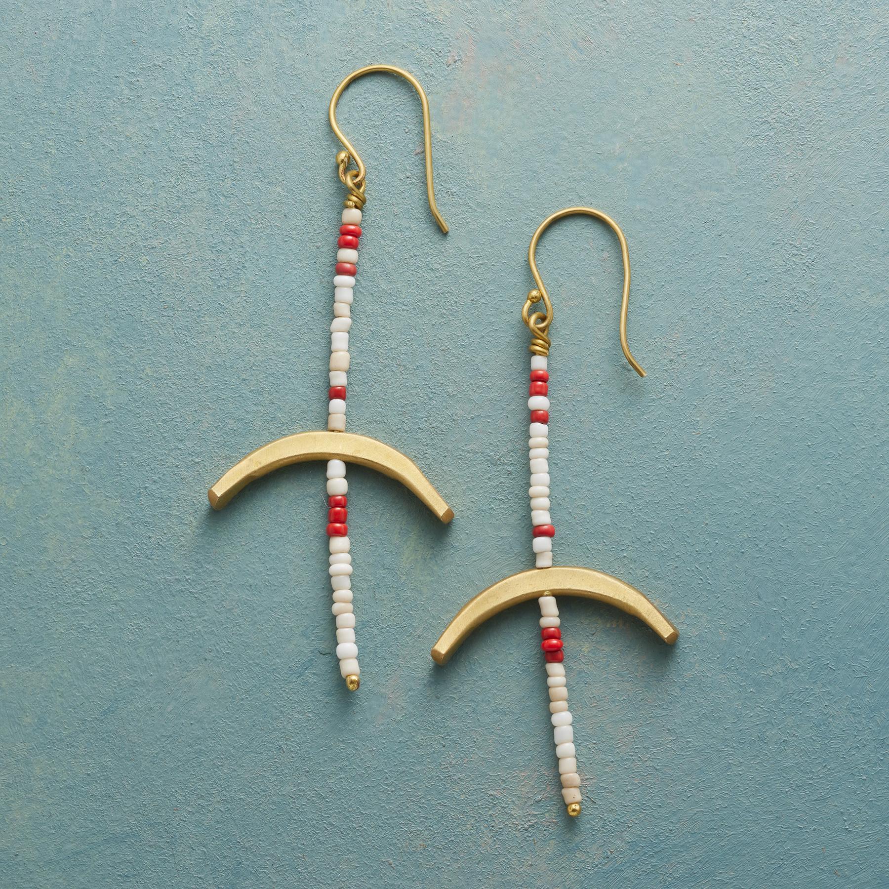 Brass Bow Earrings