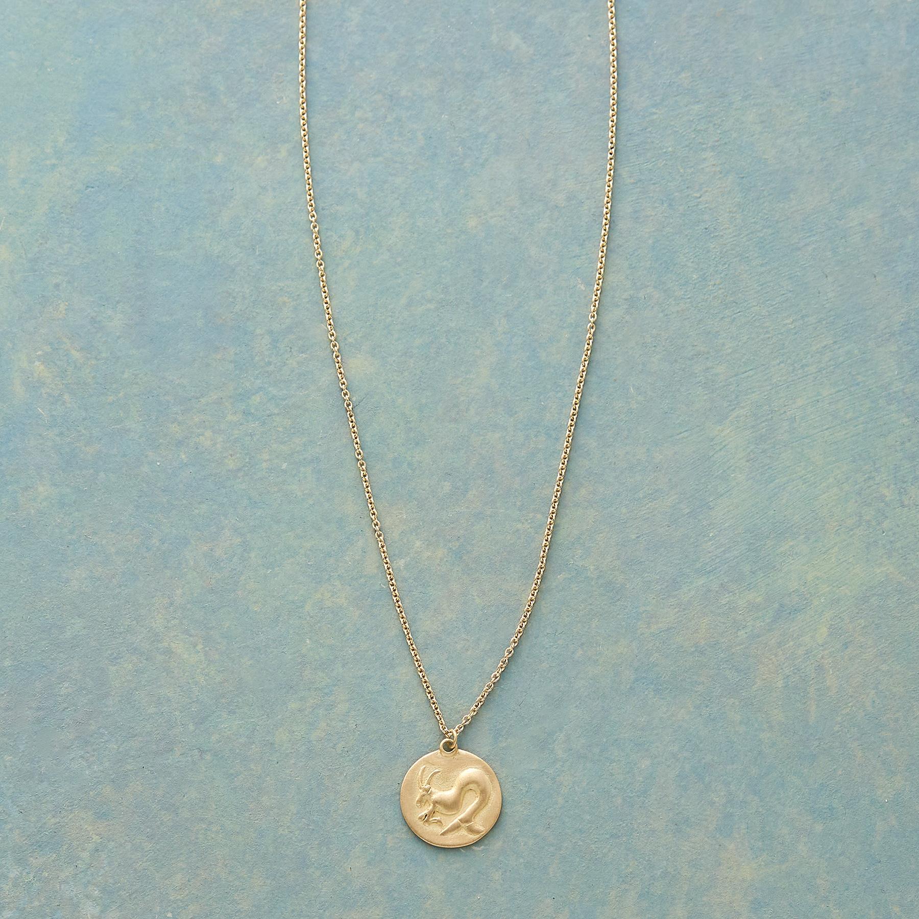 Bas Relief Zodiac Necklace