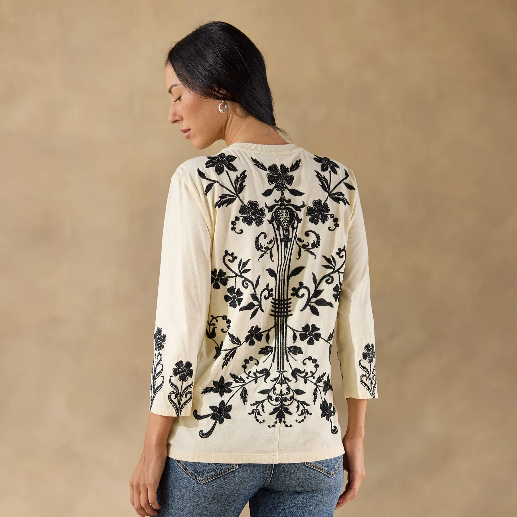 Talithia 3/4 Crewneck Tee