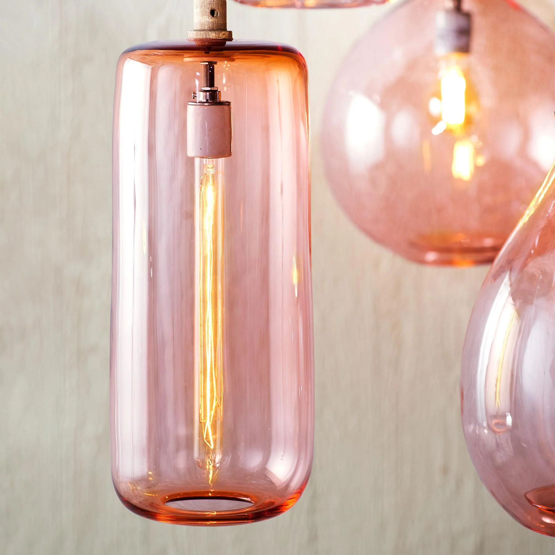 Salon Glass Cylinder Pendant