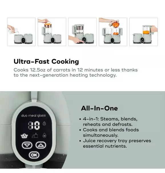 Duo Meal Glass Pro Baby Food Maker