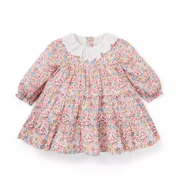 Baby Ditsy Floral Eyelet Collar Dress