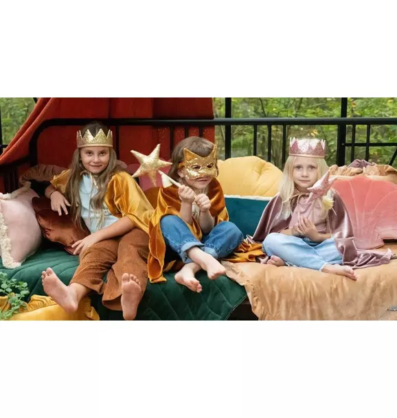 "Gold Sequins” Cat mask