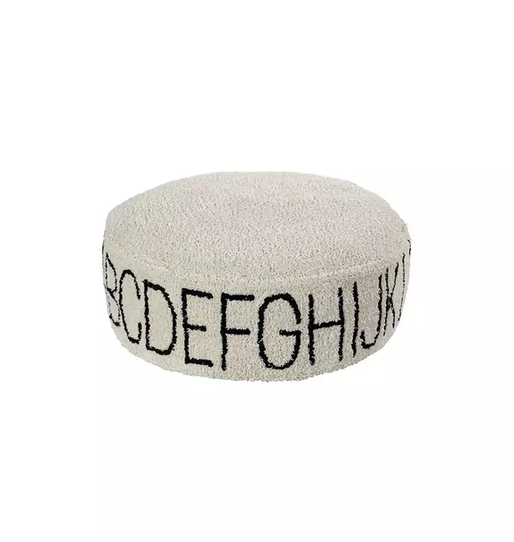 Pouf ABC Natural - Black