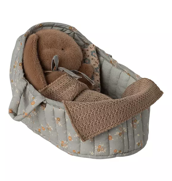 Large Blue Carry Cot
