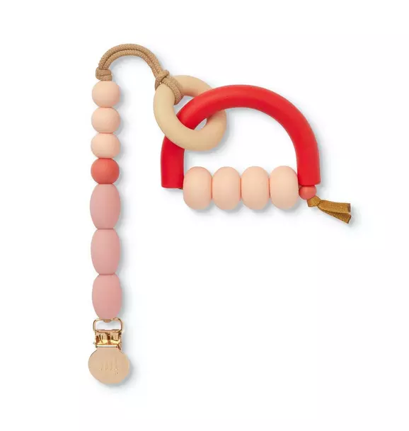 Rose Arch Ring Teether + Clip Set
