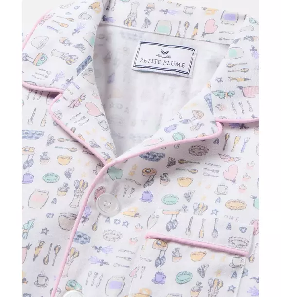 Kid's Twill Pajama Set in Baking Spirits Bright